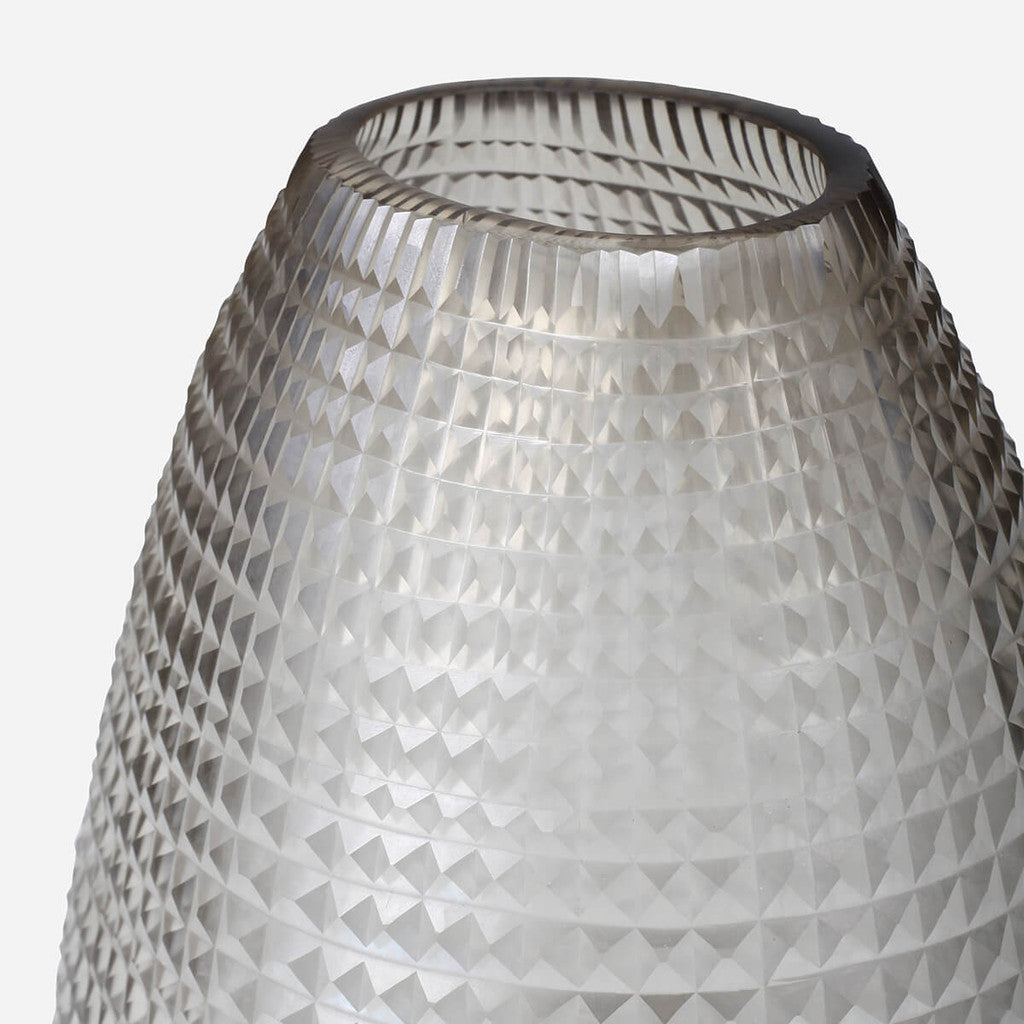 Somme Tall Jack Fruite Smoke Glass Vase