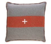 Swiss Army Pillow Cover 28x28 Grey/Orange