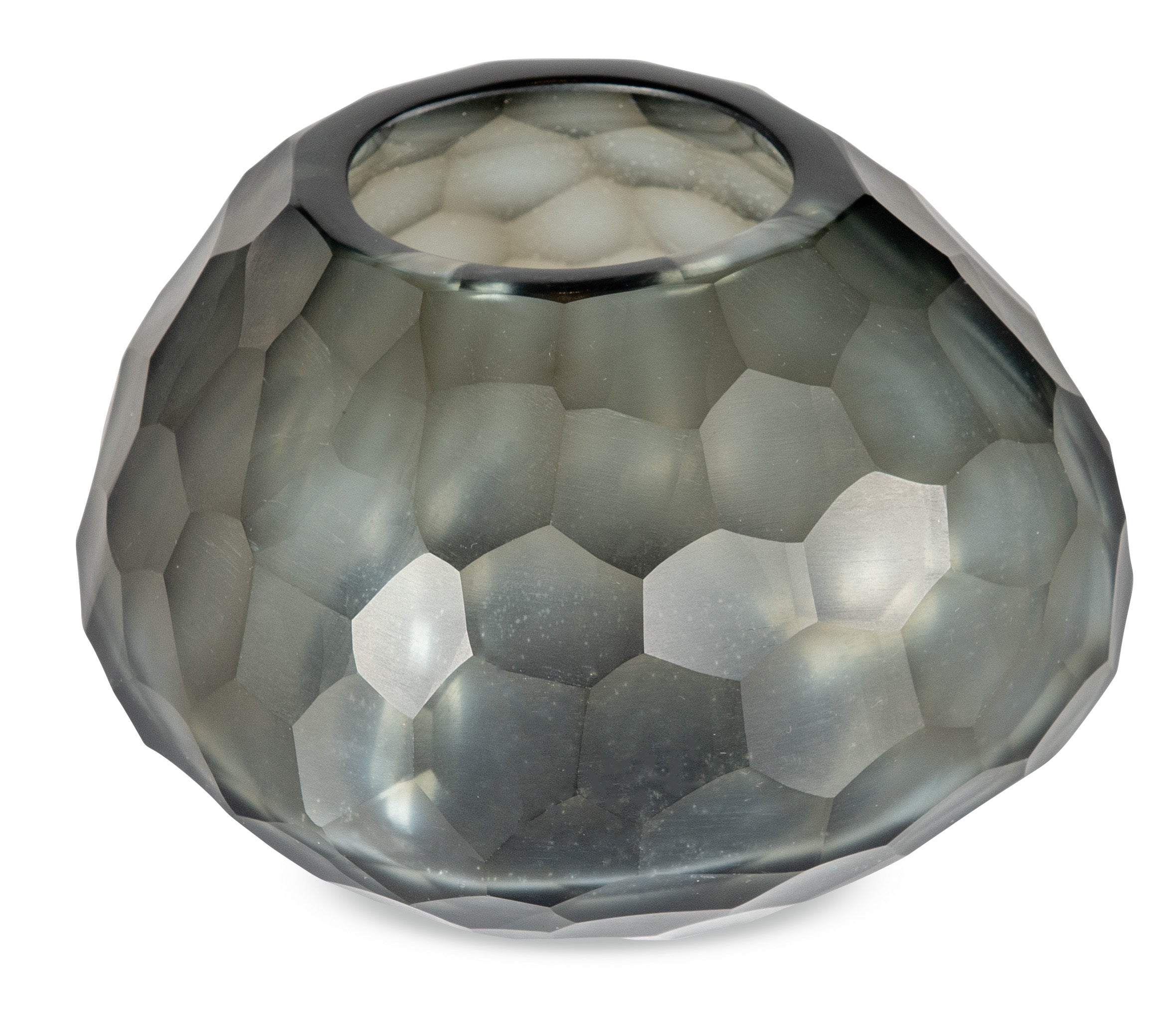 Somme Small Indigo Glass Vase