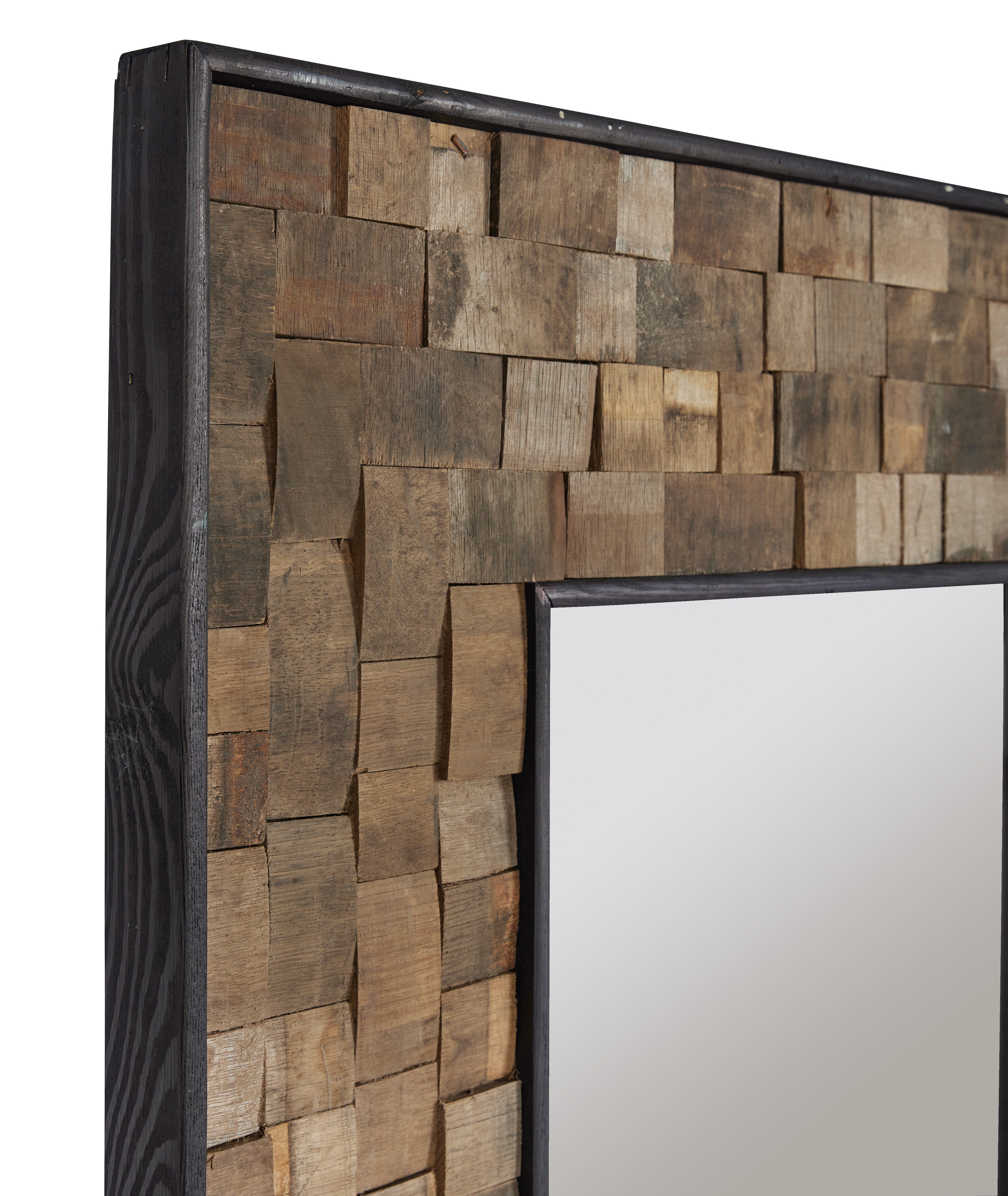 Reclaimed French Wine Barrel Bordeaux Mirror