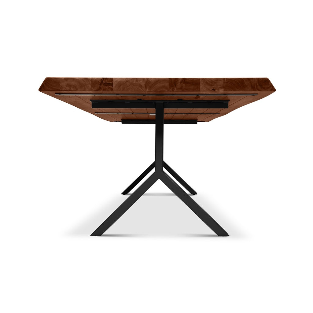 Brooks - Dining Table - Y Base - 40" x 79" - Americano Top - Black Base