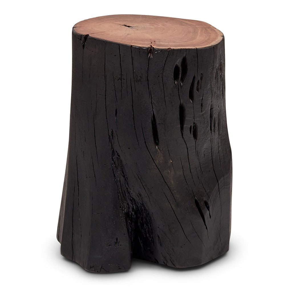 Brooks - Solid Wood Stump - Ebonized
