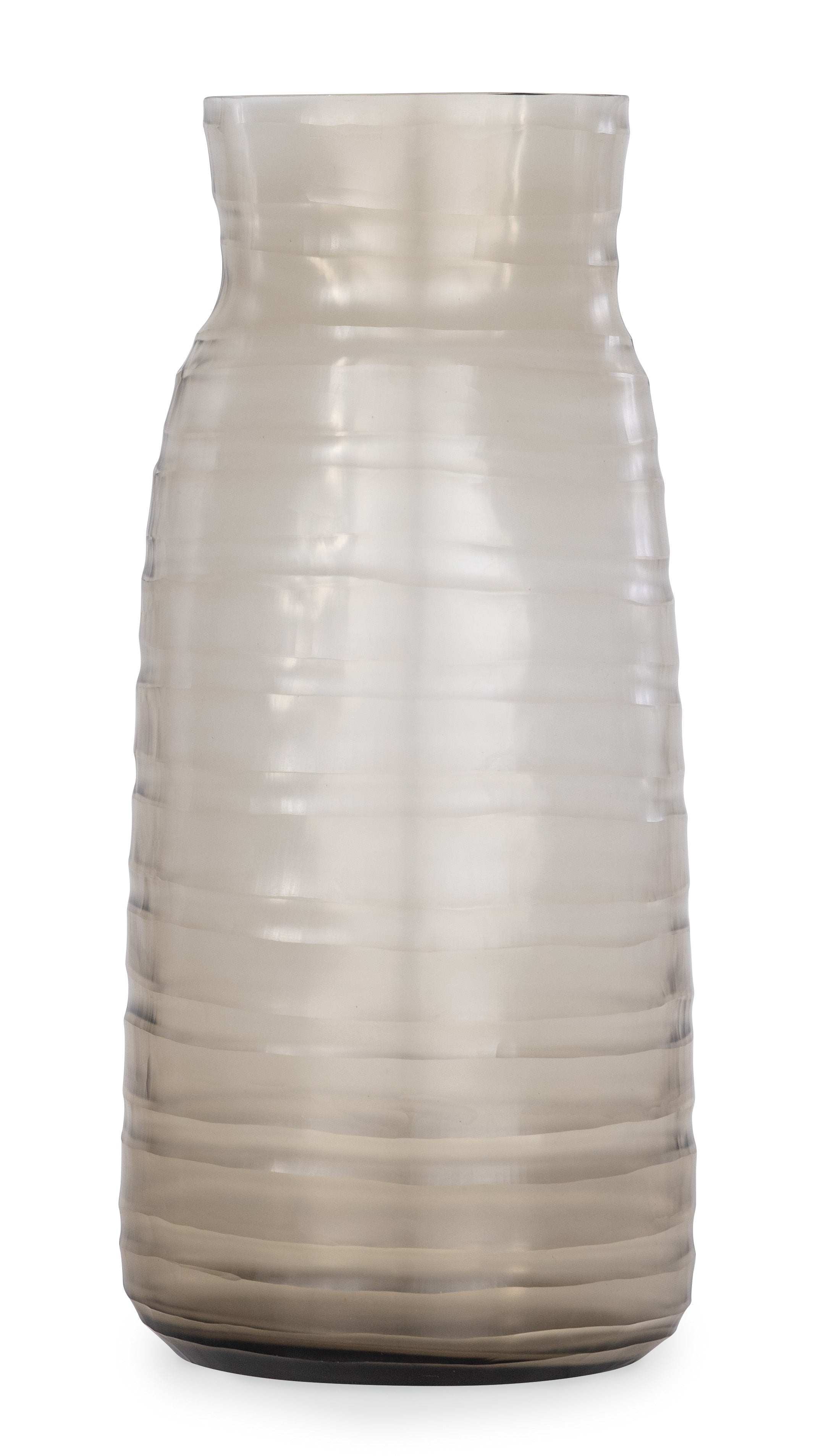 Escaut Smoky Glass Vase - Tall