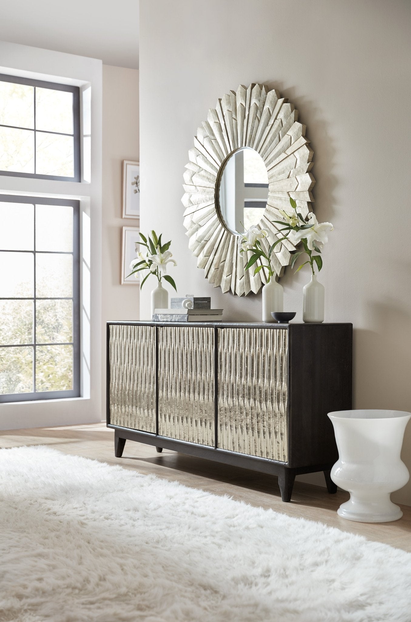 Shimmer Three - Door Credenza - Central Designs