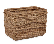 Wave Seagrass Rectangle Basket
