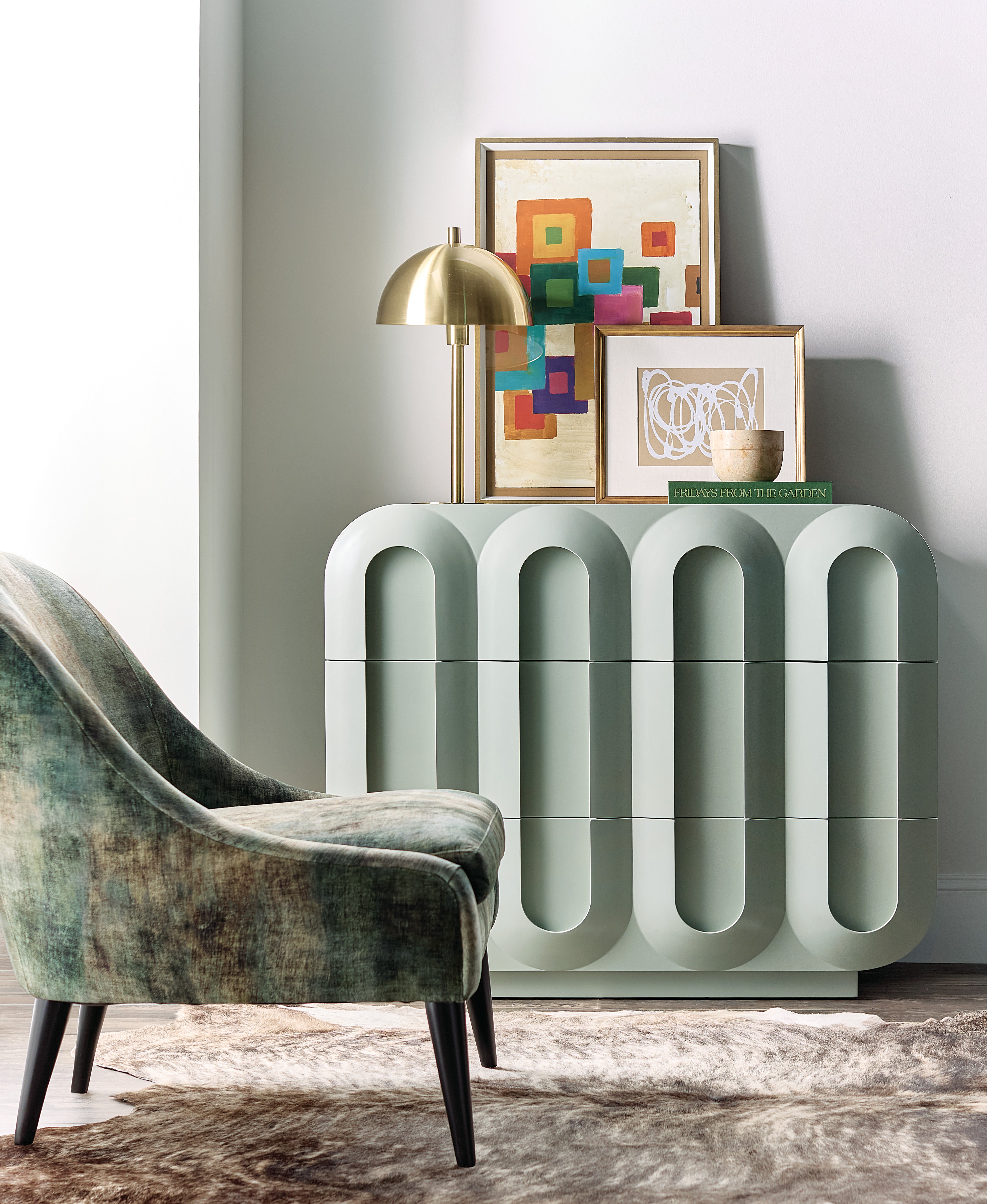 Commerce and Market Groove Three-Drawer Chest