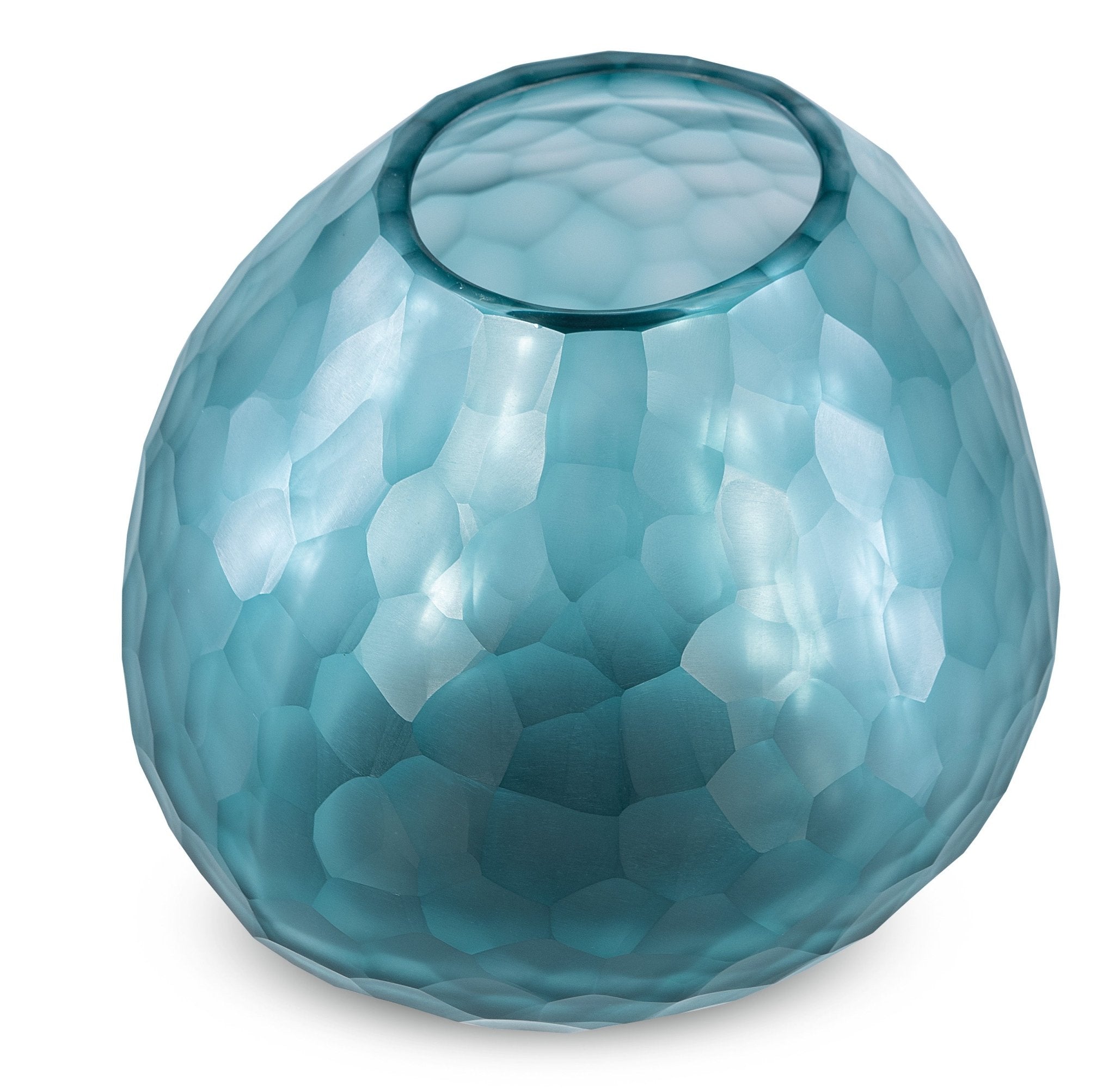 Escaut Dark Indigo Glass Vase - Tall - Central Designs