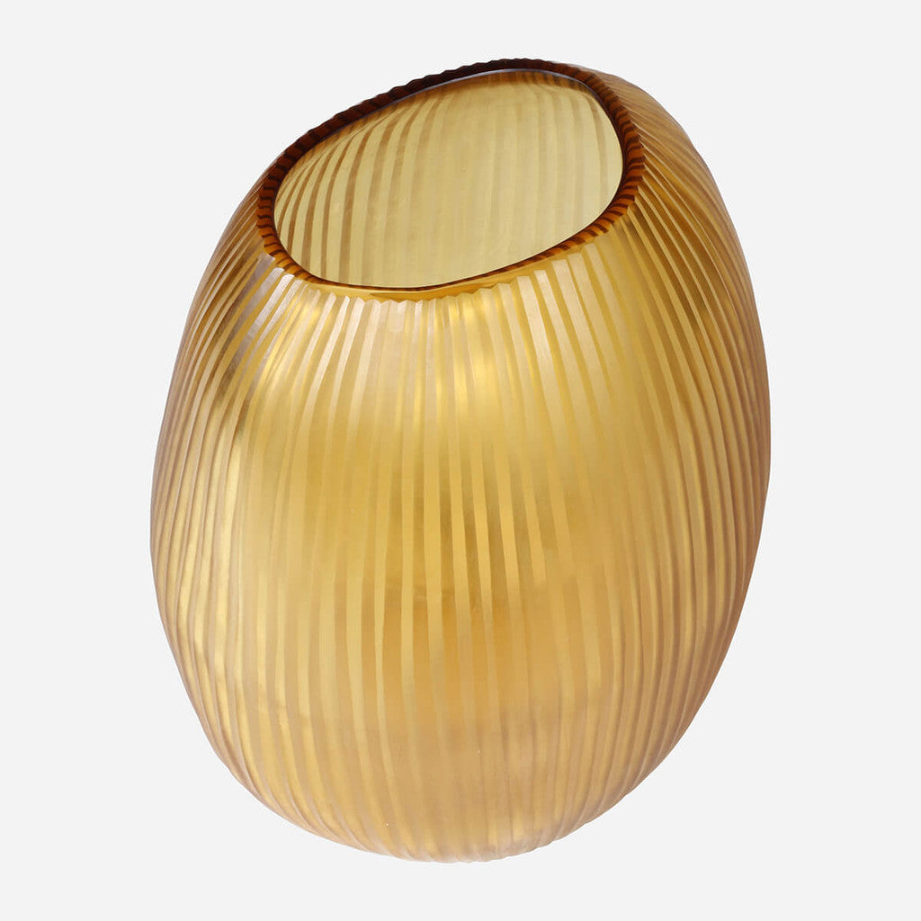 Seine Gold Sculptural Glass Vase - Large