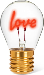 Love Neon LED Lightbulb-Red-4.5"H