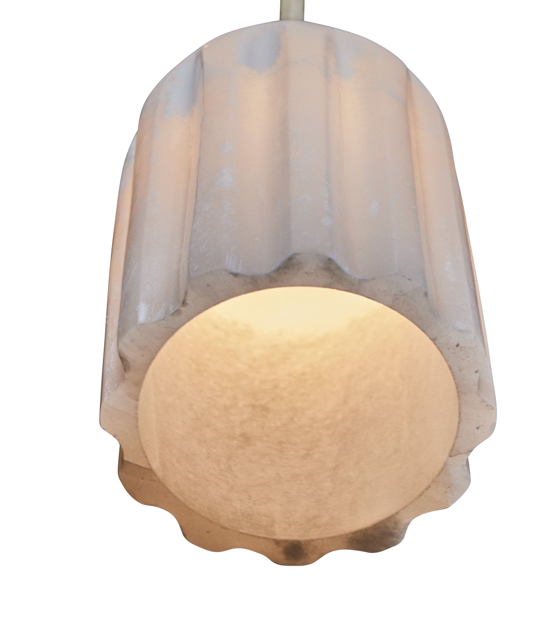 Hand Blown Glass Alabaster Pendant Lamp - Central Designs