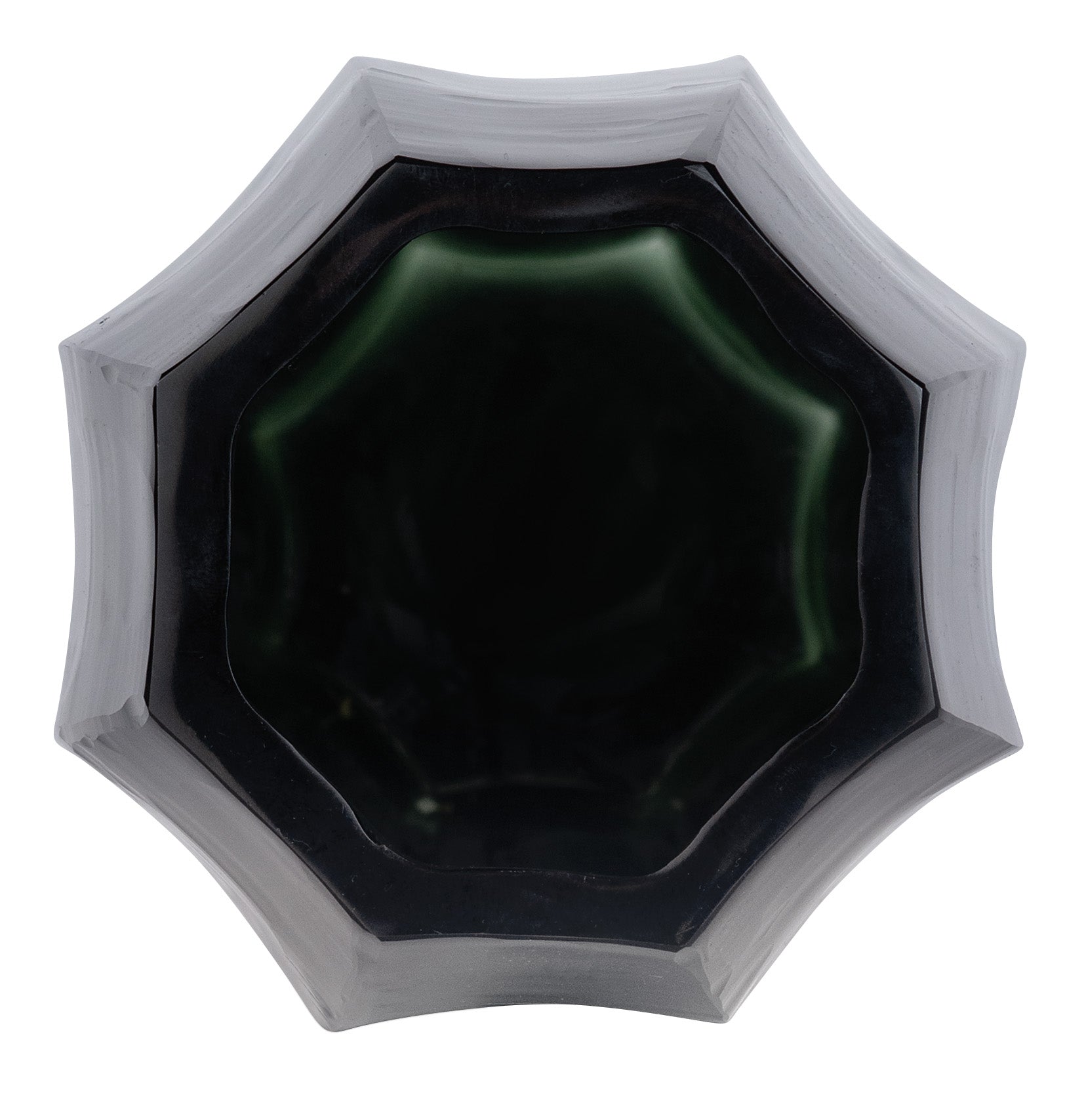 Loire Light Green Steel Glass Vase - Tall