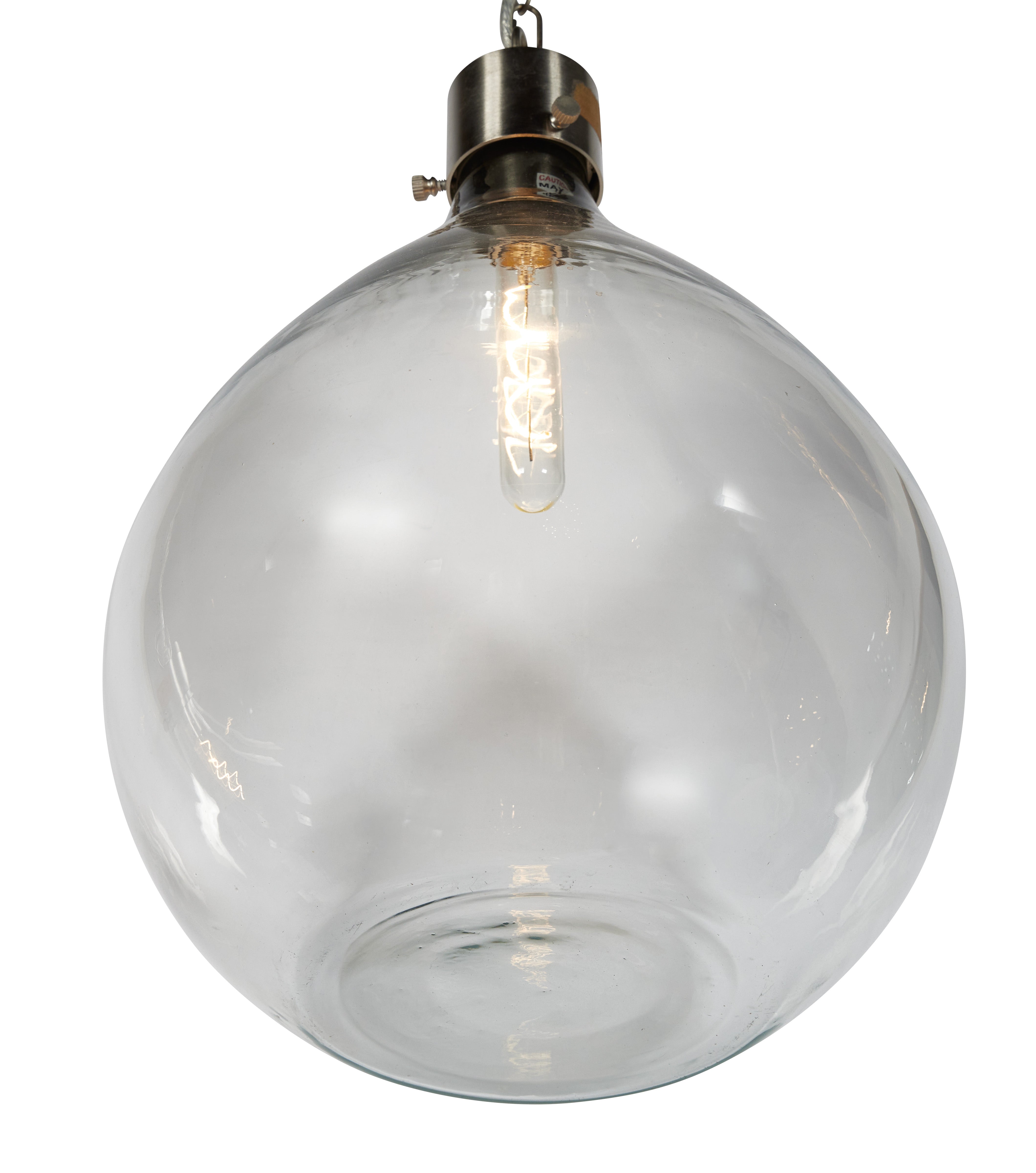 Wine Sphere Glass Pendant - Medium