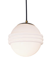 Vintage Soda Fountain Glass Cronus Pendant Lamp