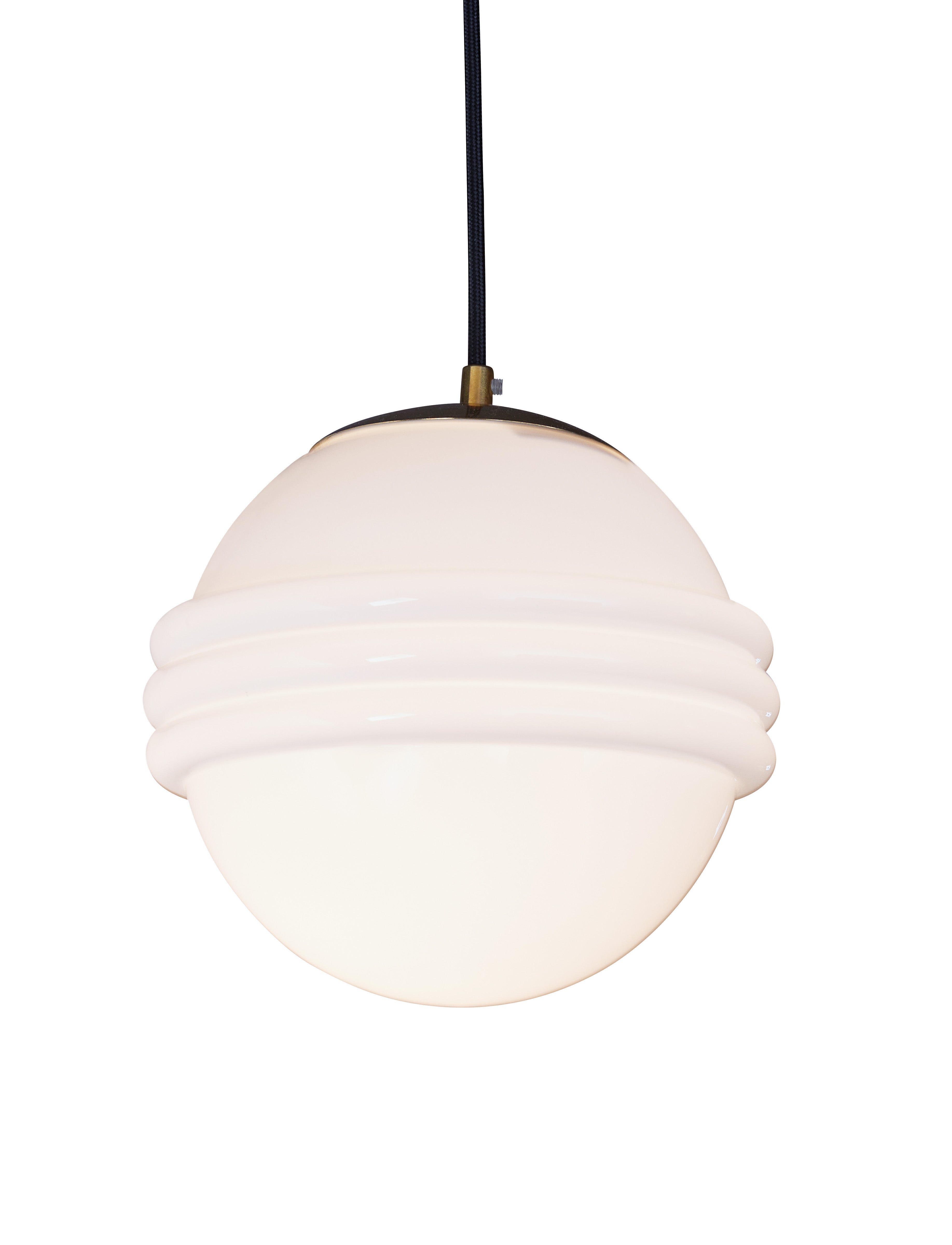 Vintage Soda Fountain Glass Cronus Pendant Lamp