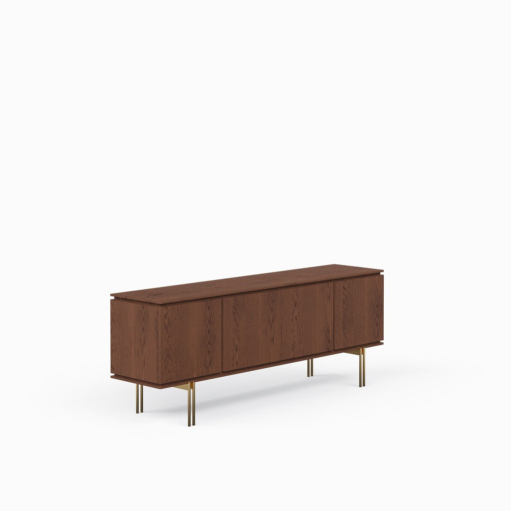 Modern Brazilian - Marrocos - Buffet - Nogal Frame - Ouro Legs