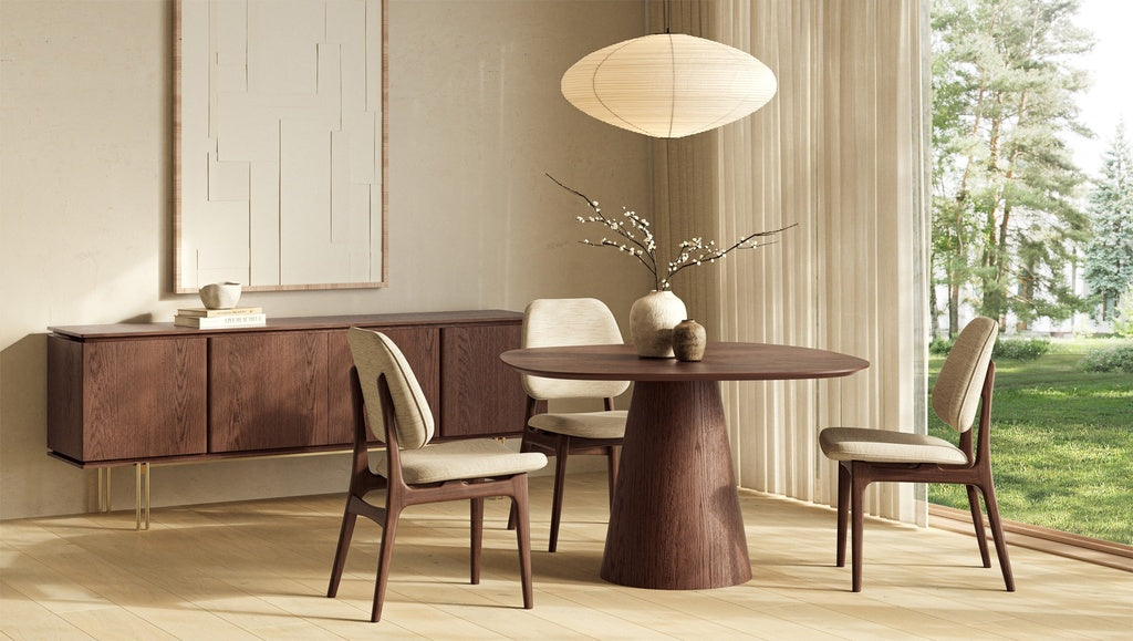Modern Brazilian - Marrocos - Buffet - Nogal Frame - Ouro Legs