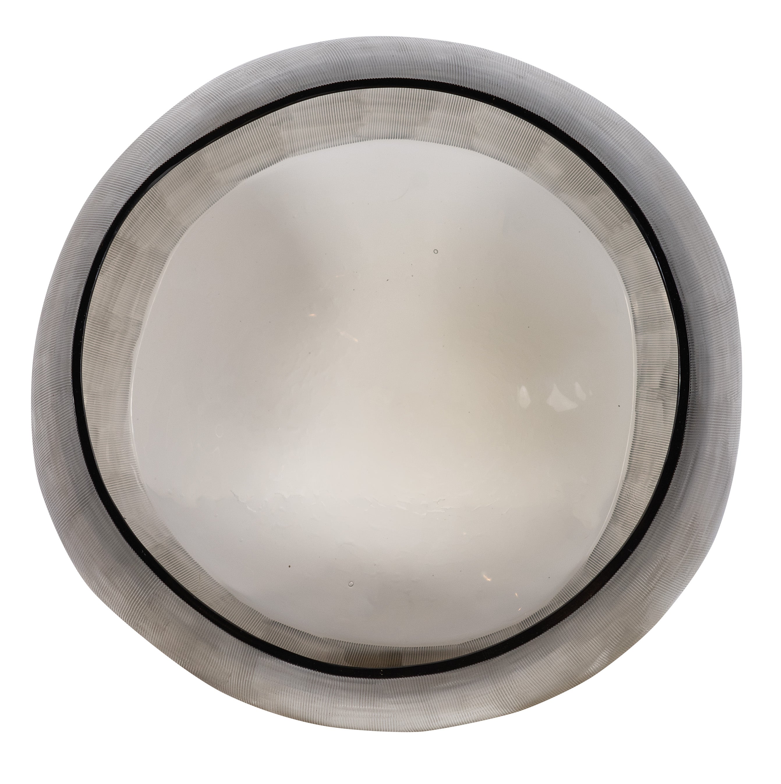 Smokey Grey Glass Blown Pot - Small