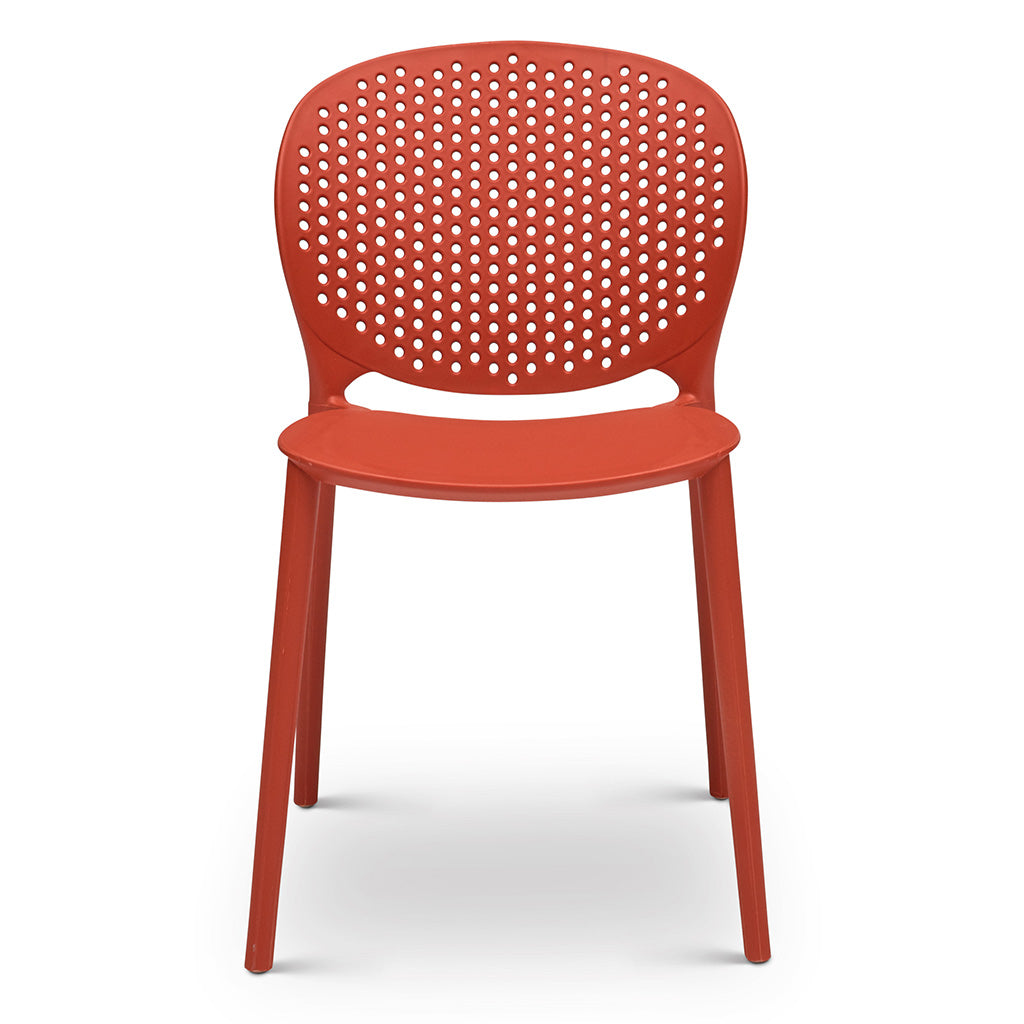 Metro - Bailey Side Chair - Set of 4 - Dark Orange Seat