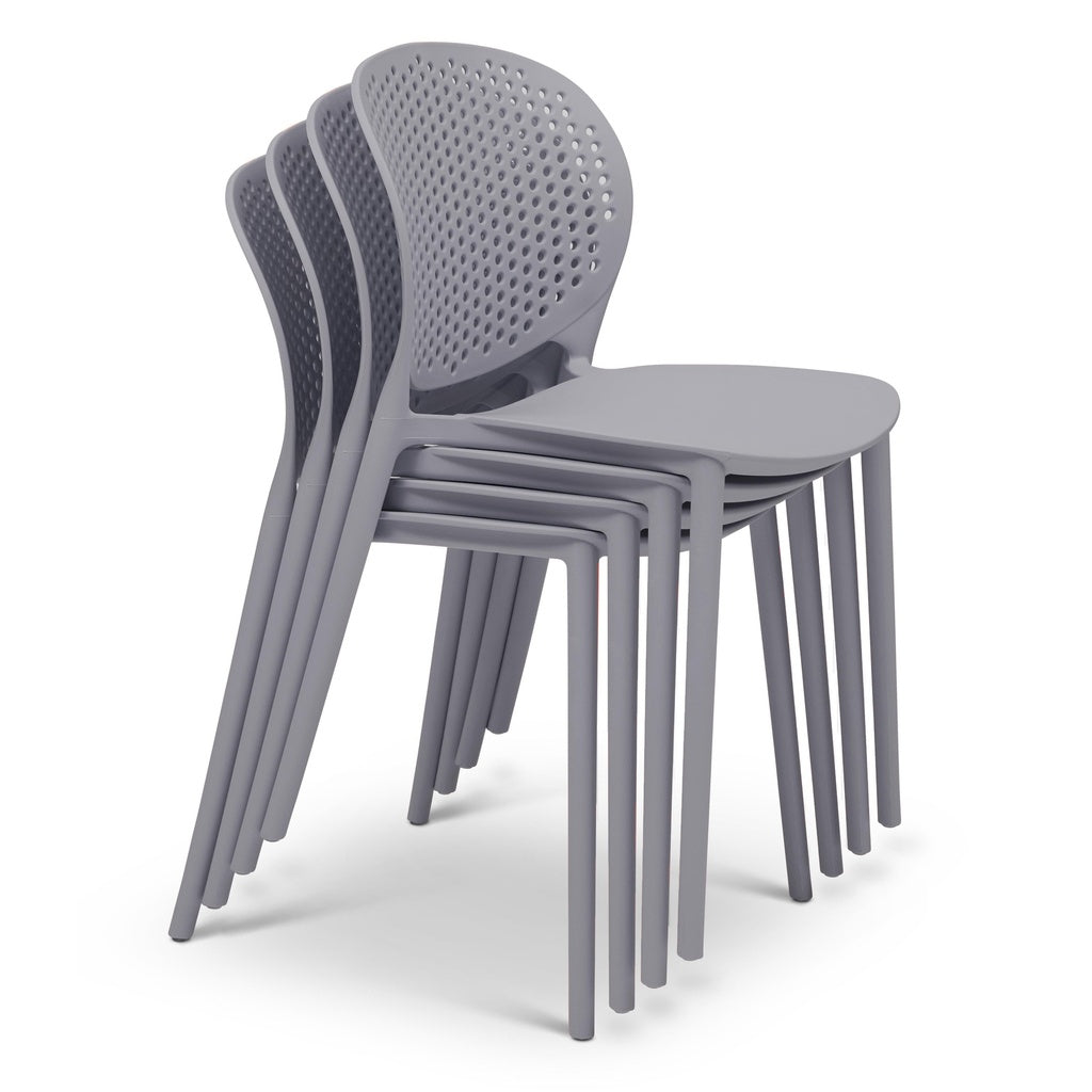 Metro - Bailey Side Chair - Set of 4 - Light Grey Seat
