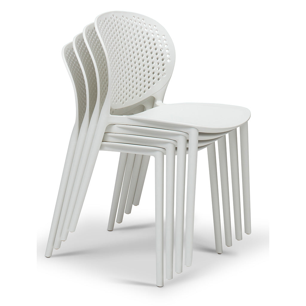 Metro - Bailey Side Chair - Set of 4 - White Seat