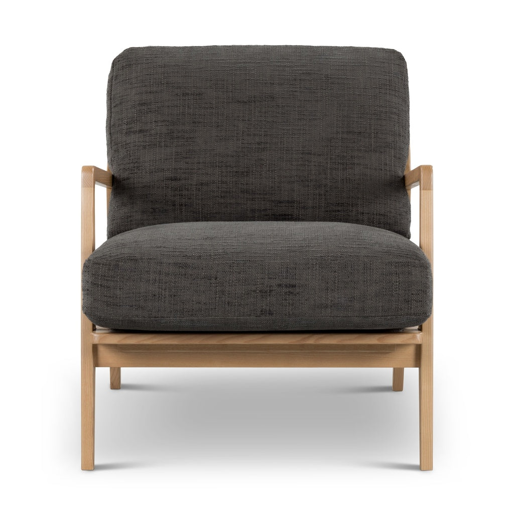 Metro - Carmelo Upholstered Accent Chair - Oak/Black Upholstery
