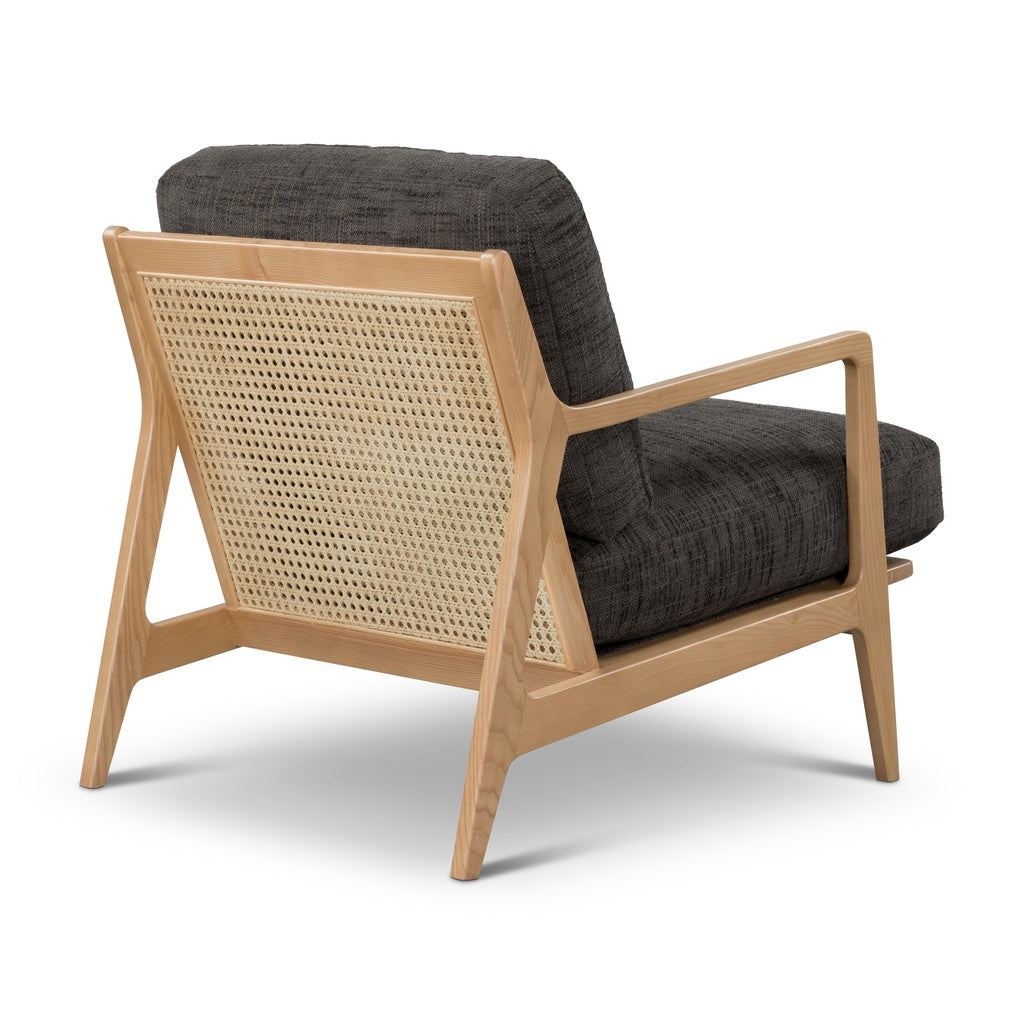 Metro - Carmelo Upholstered Accent Chair - Oak/Black Upholstery