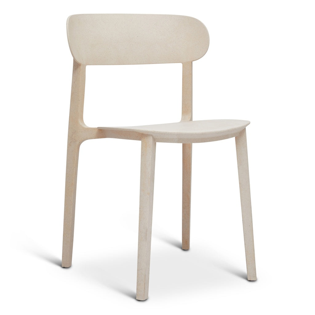 Metro - Spencer - Eco-Friendly Outdoor Stacking Chair - Set of 4 - Beige