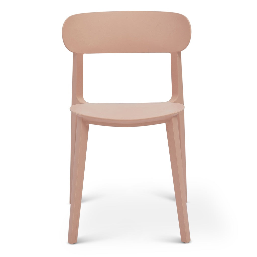 Metro - Spencer - Eco-Friendly Outdoor Stacking Chair - Set of 4 - Dusty Rose