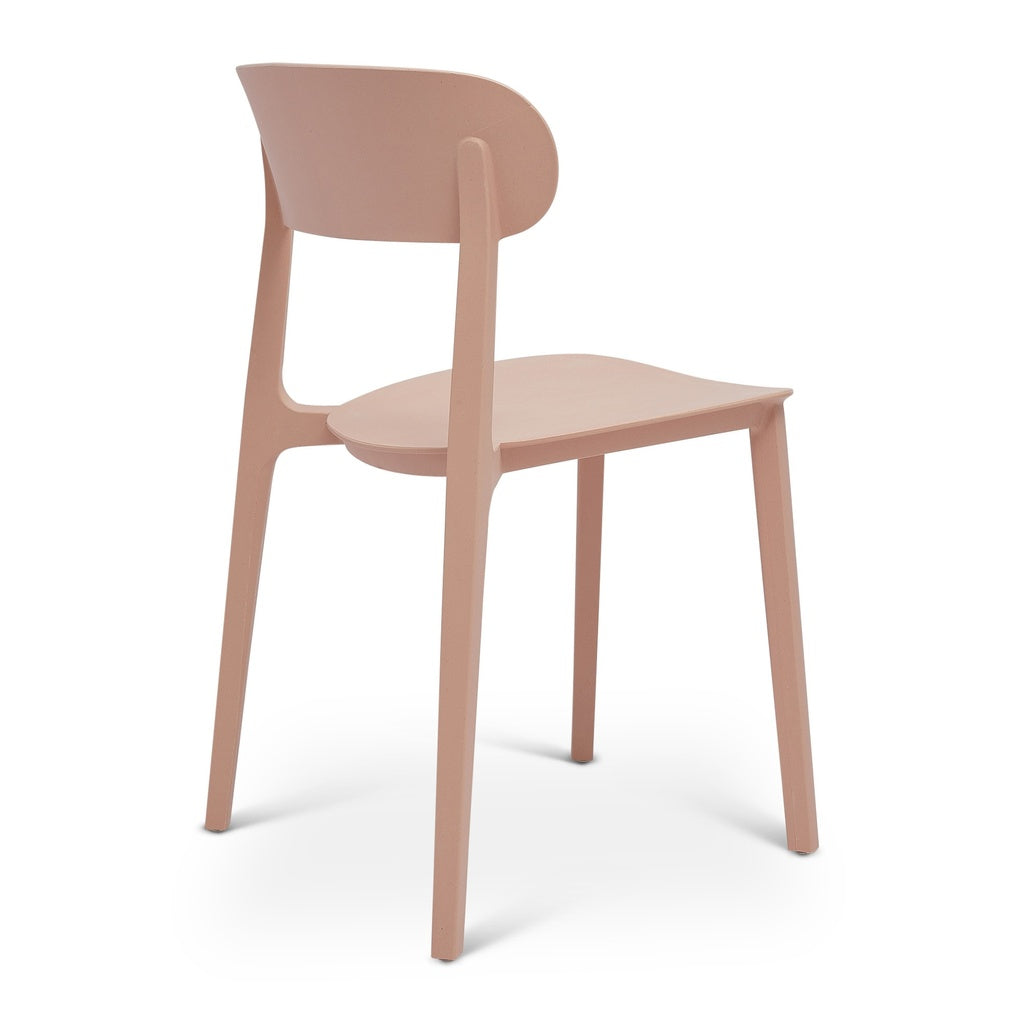 Metro - Spencer - Eco-Friendly Outdoor Stacking Chair - Set of 4 - Dusty Rose