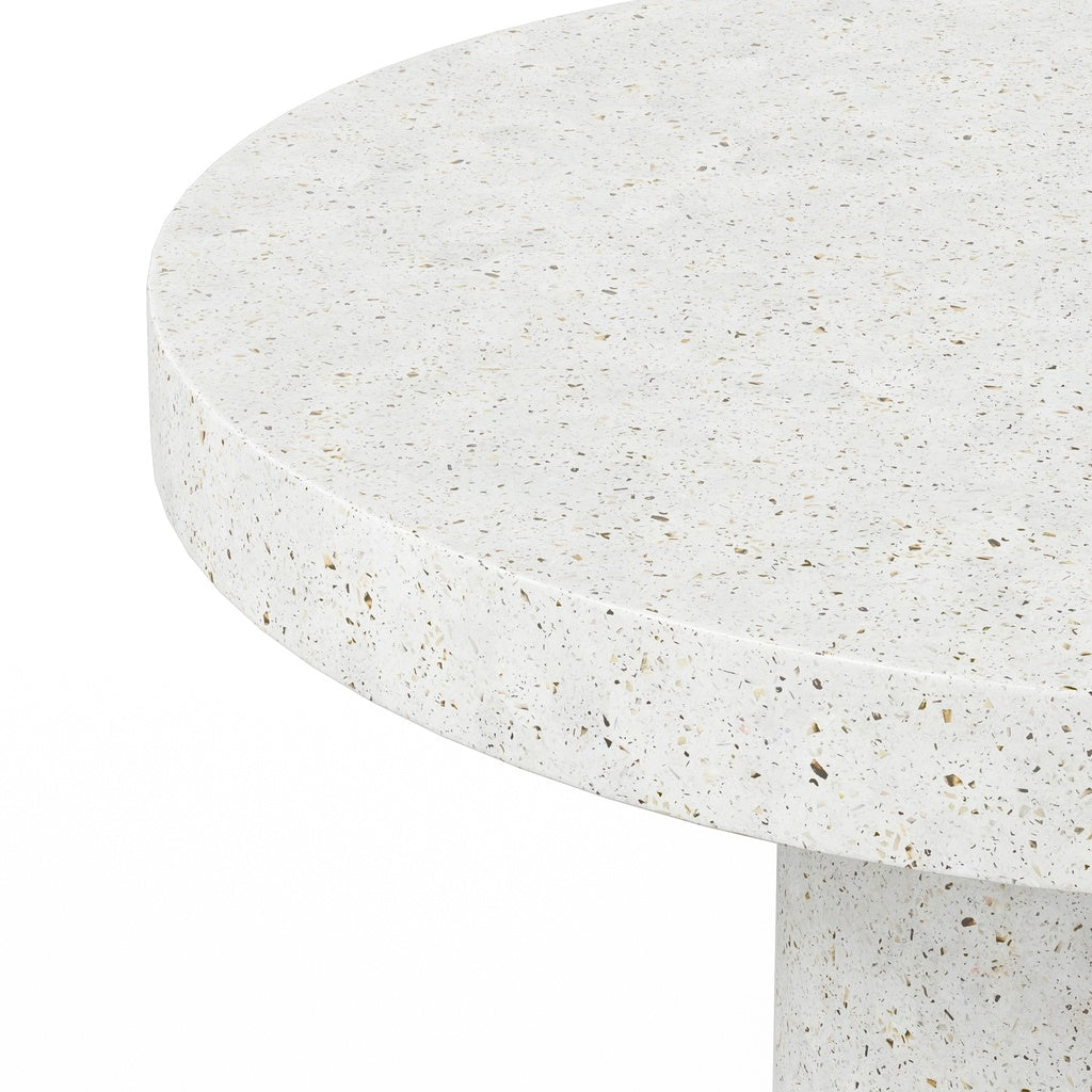 Mixx - Circa Dining Table - 47.25"Dia. - Ivory Terrazzo