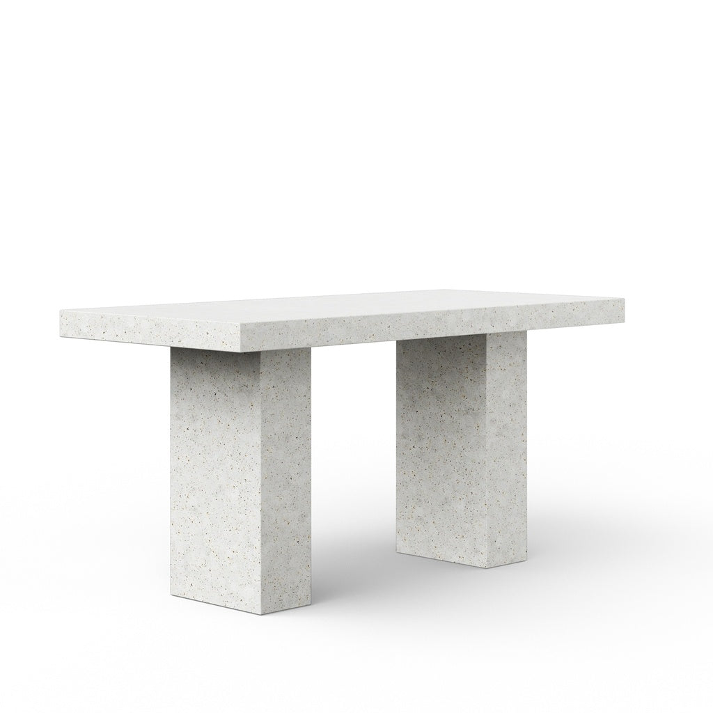 Mixx - Elcor - Counter Height Dining Table - 39.25" x 82.75" - Ivory Terrazzo