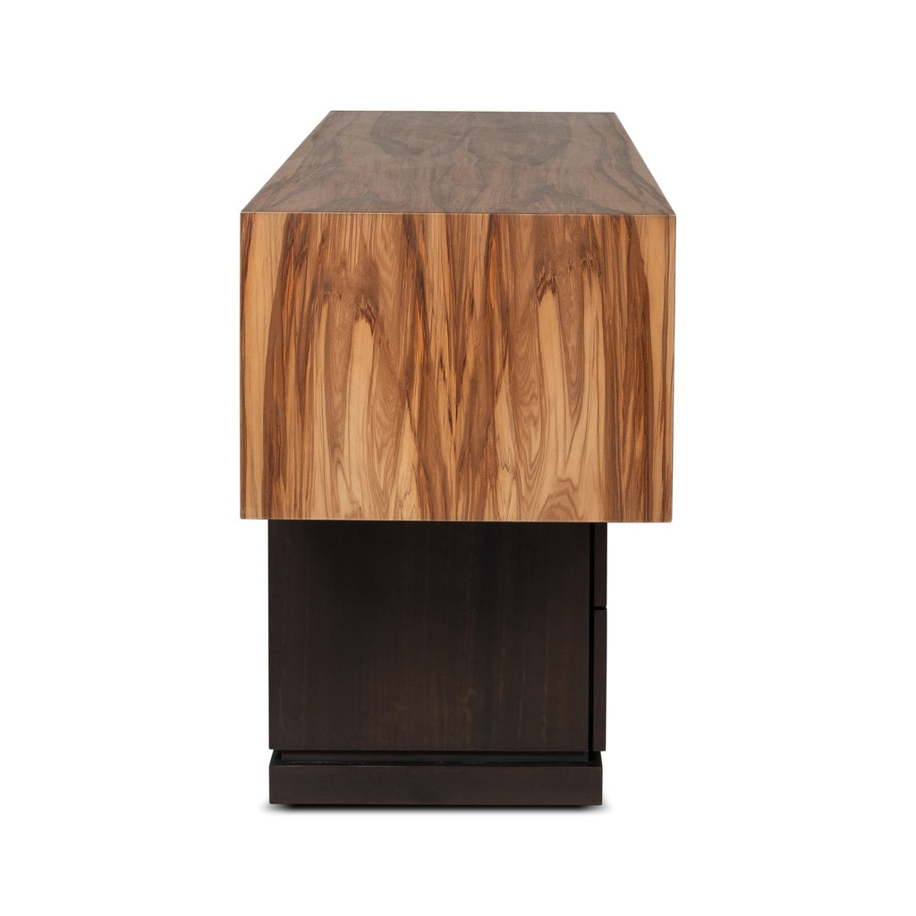 IE Series - Mensa - Console - Smoked Eucalyptus Top - Redgum Base