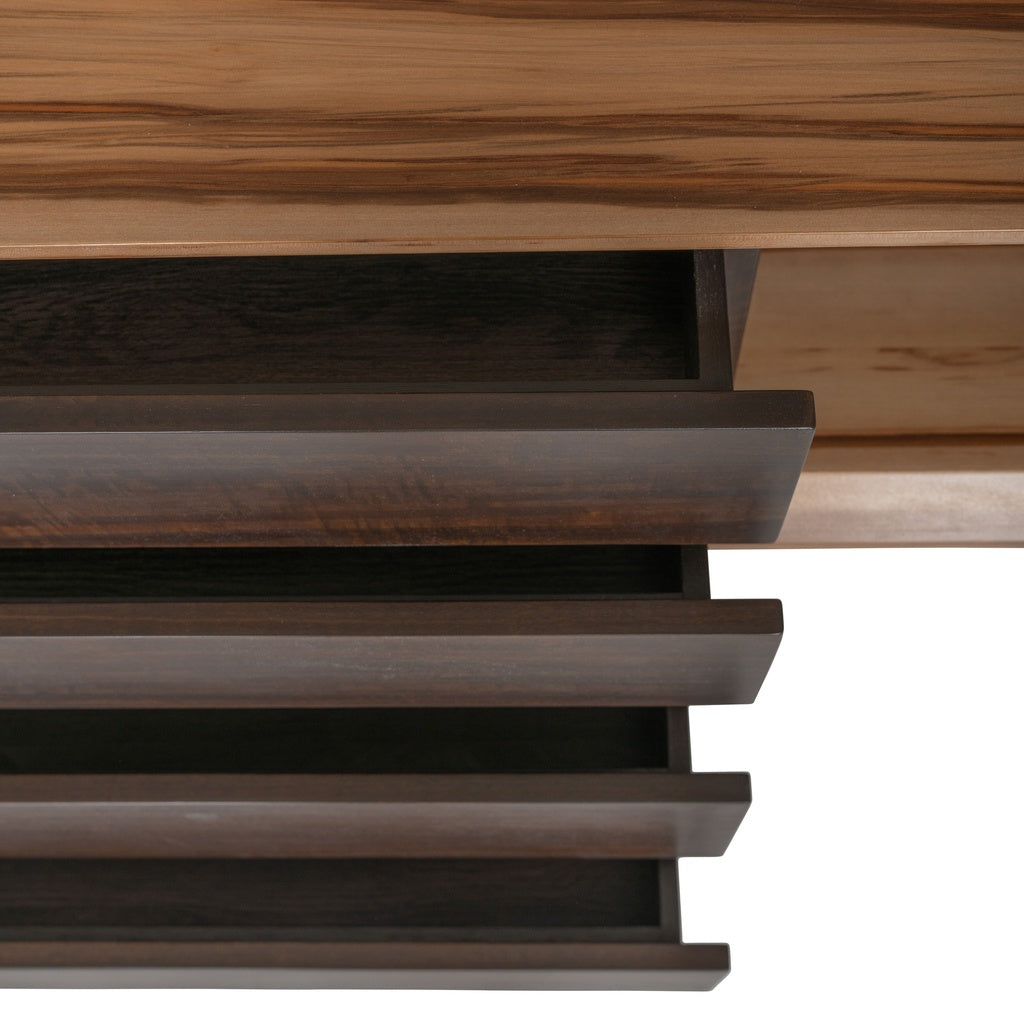 IE Series - Mensa - Console - Smoked Eucalyptus Top - Redgum Base