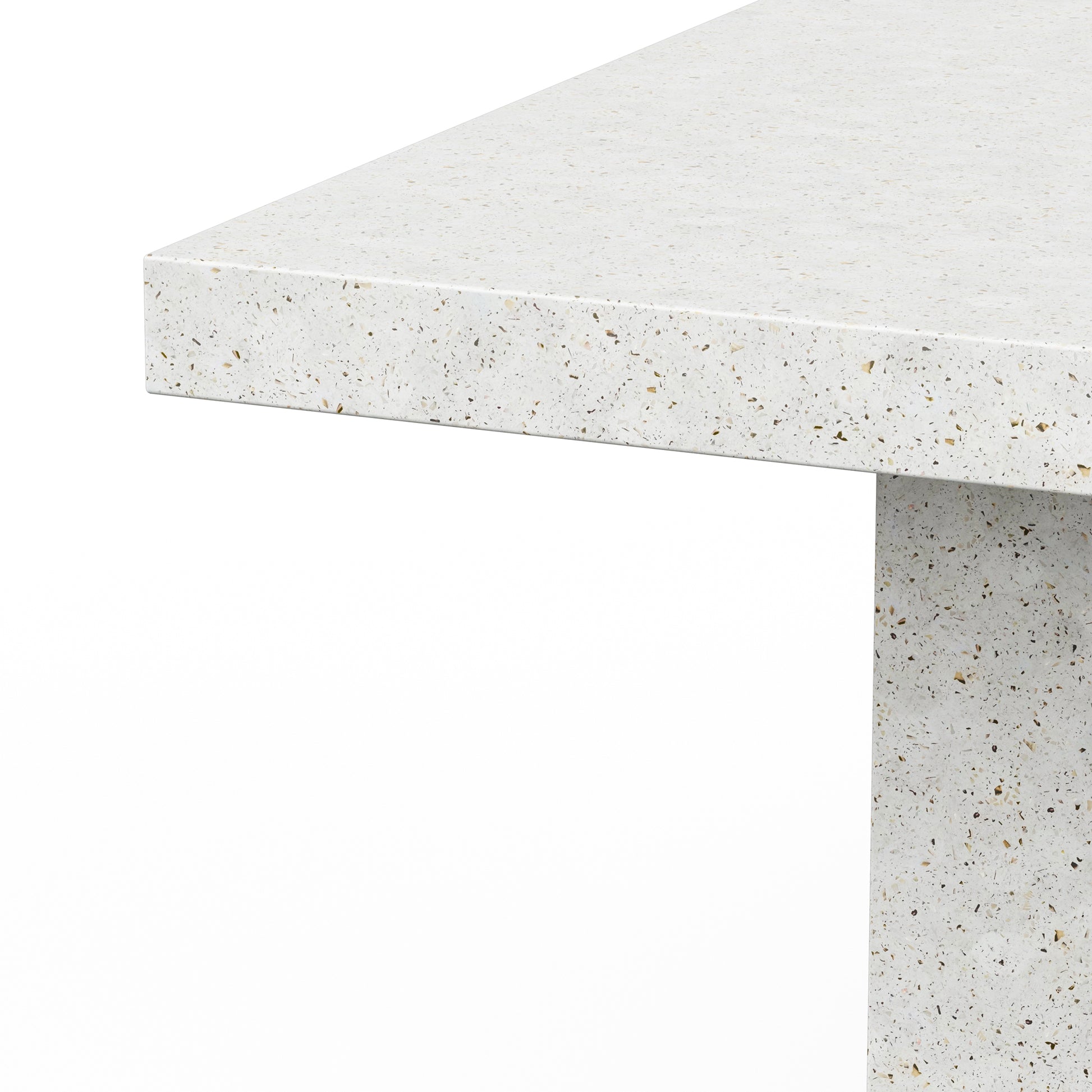 Mixx - Una - 59" Square Bar Height Dining Table - Ivory Terrazzo - Central Designs