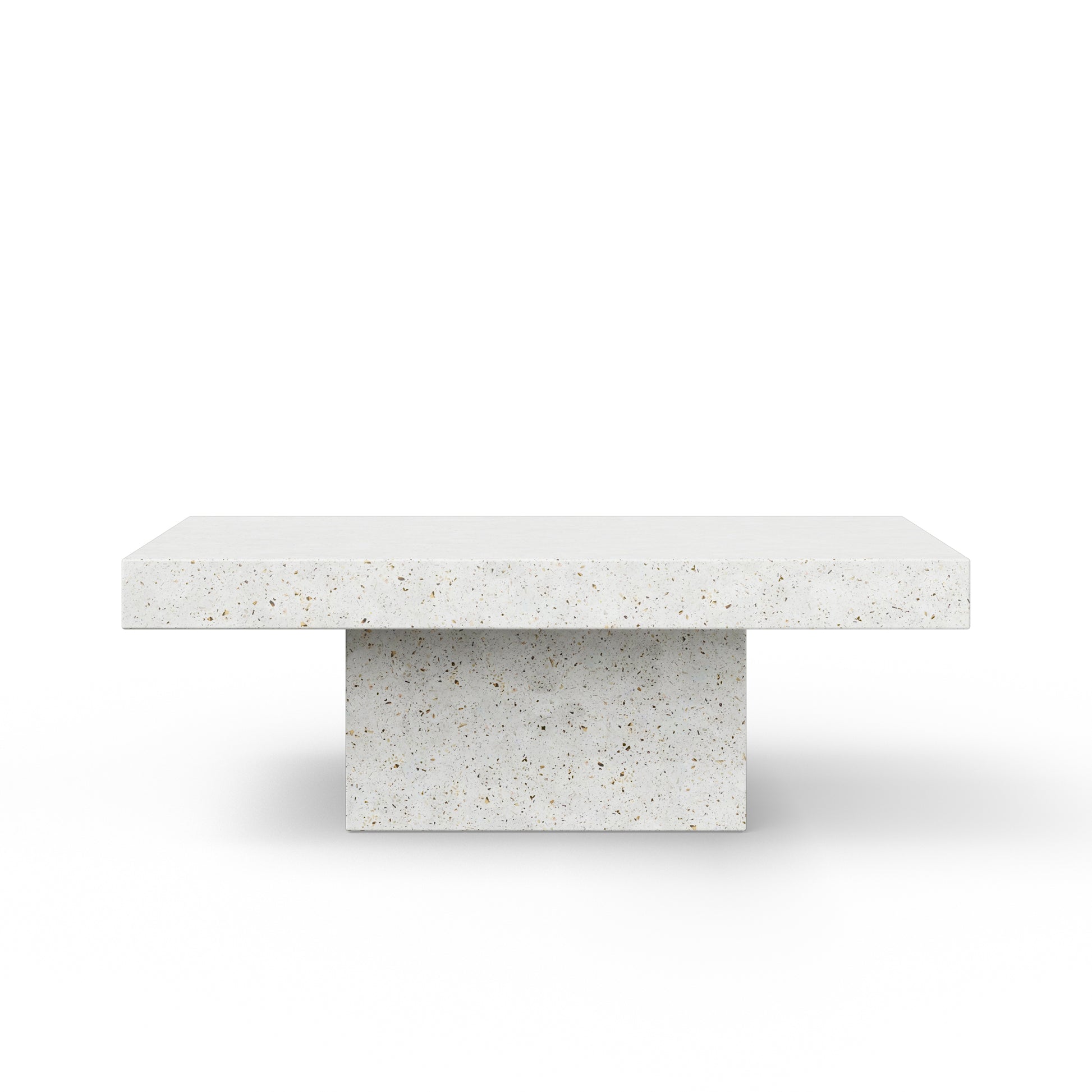 Mixx - Una Rectangle Coffee Table - Ivory Terrazzo - Central Designs