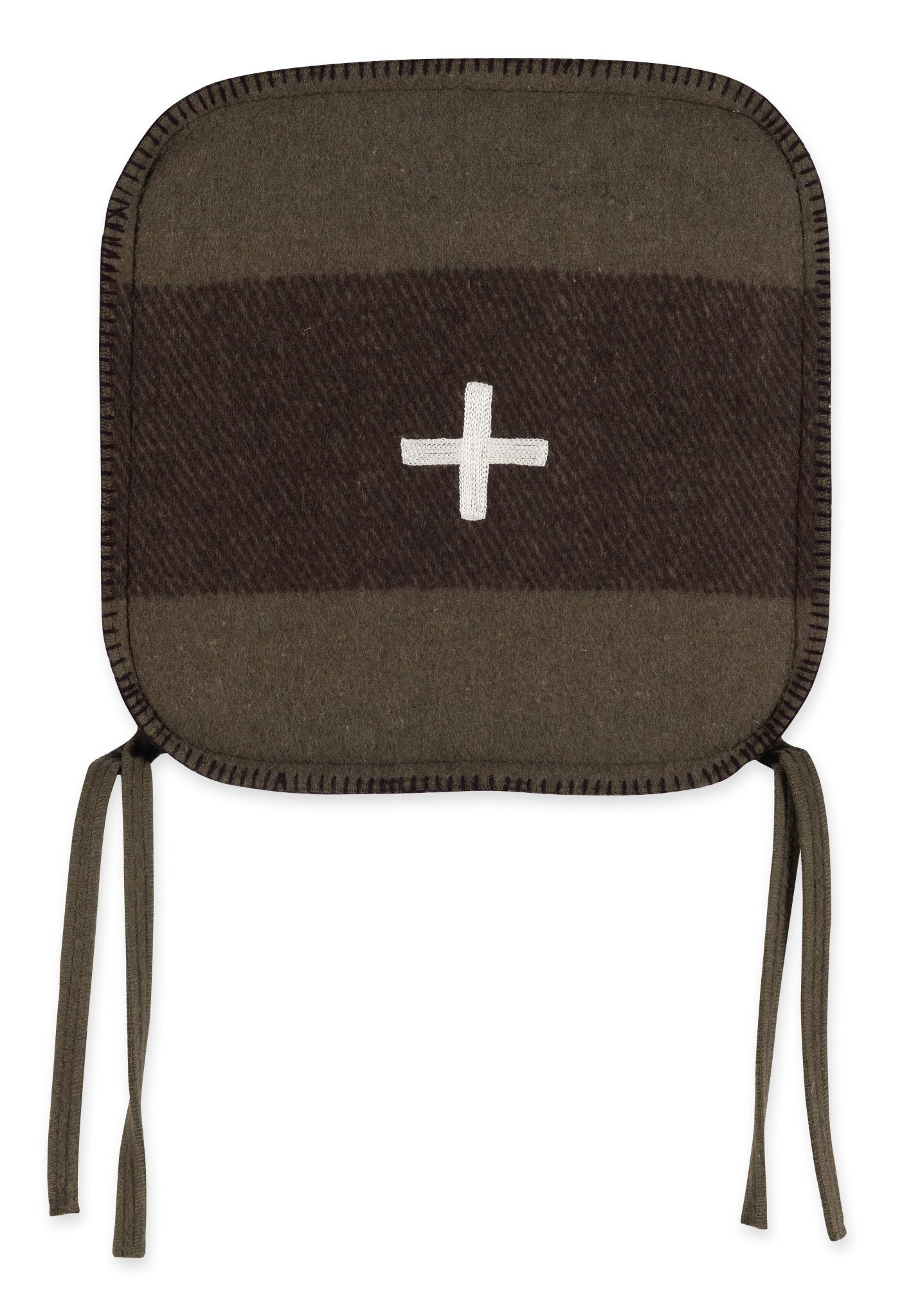 Swiss Army Chair Cushion 15x15 Green/Brown - Central Designs
