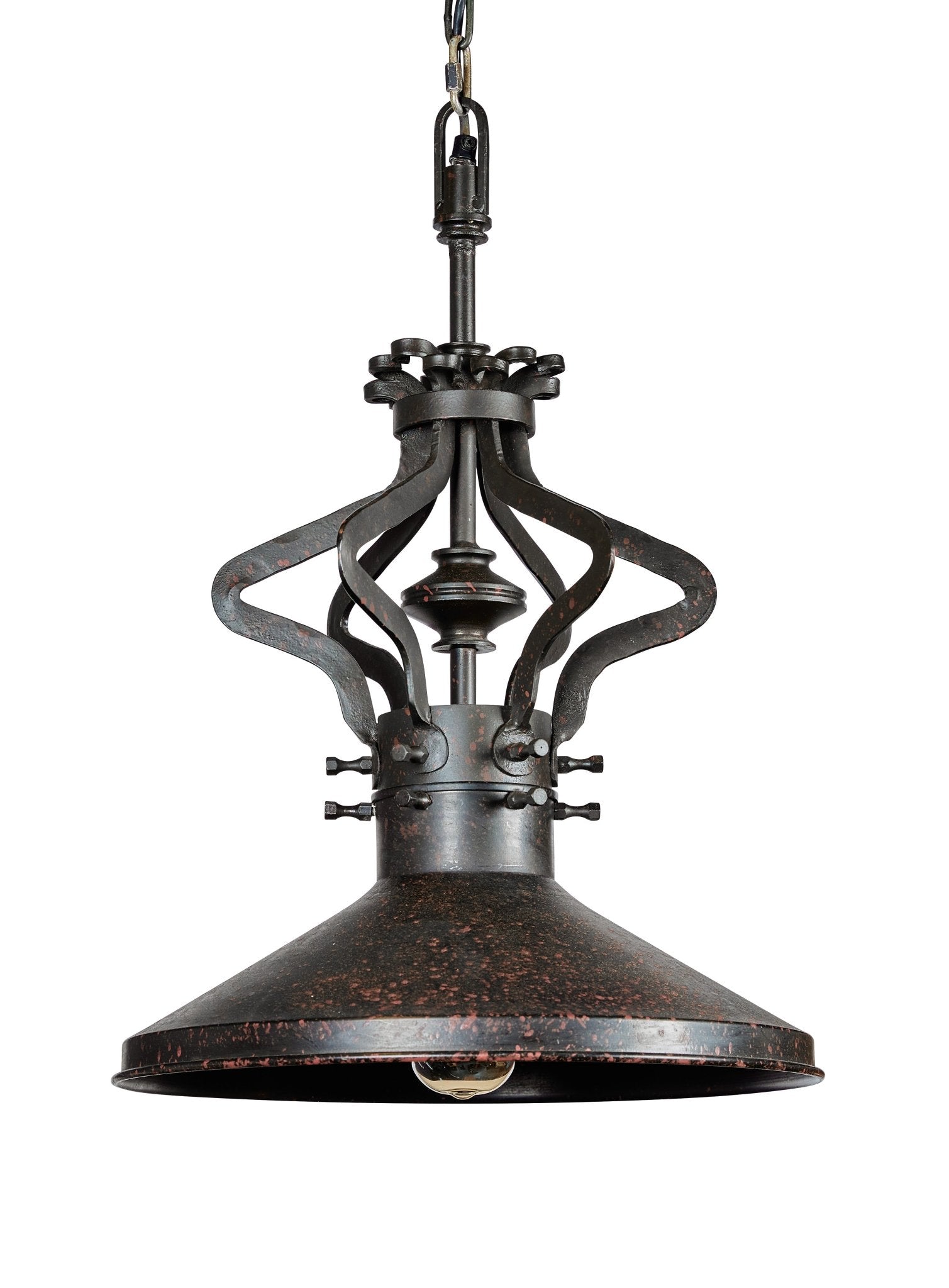 Black Brass Iron Steam Punk Pendant Light - Central Designs