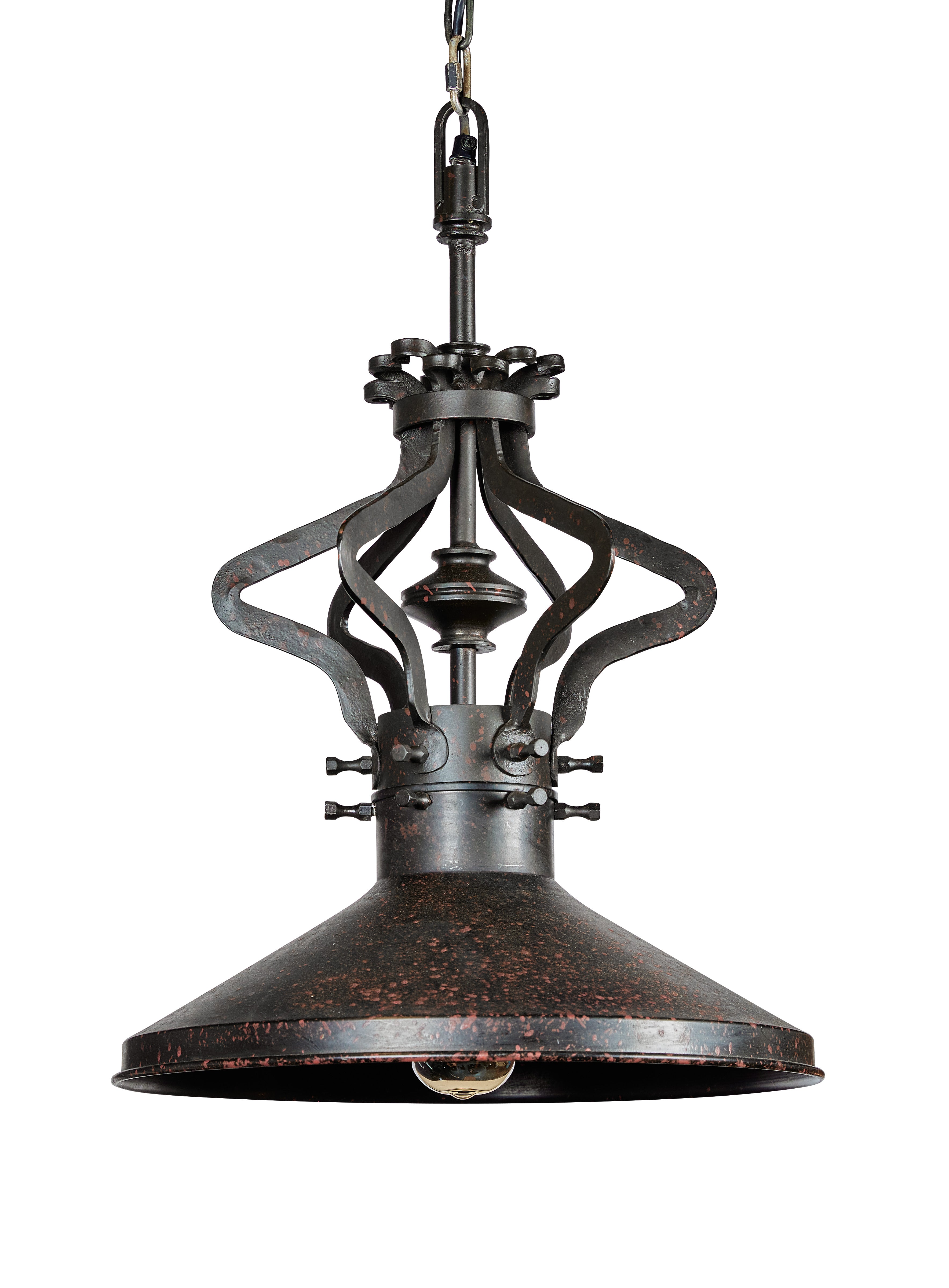 Black Brass Iron Steam Punk Pendant Light