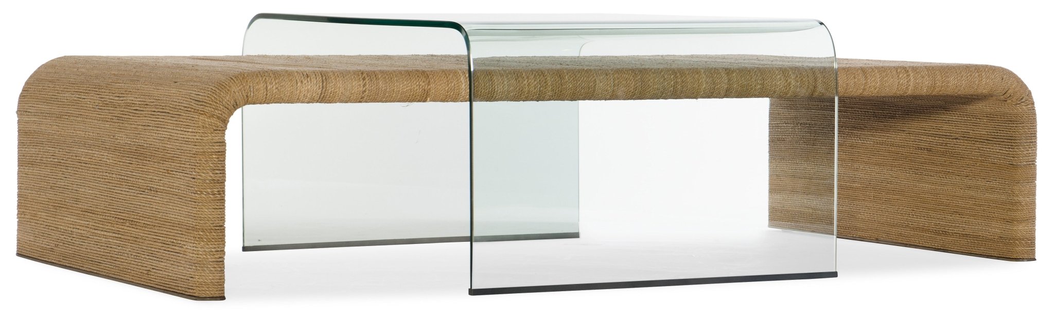Amani Rope and Glass Cocktail Table - Central Designs