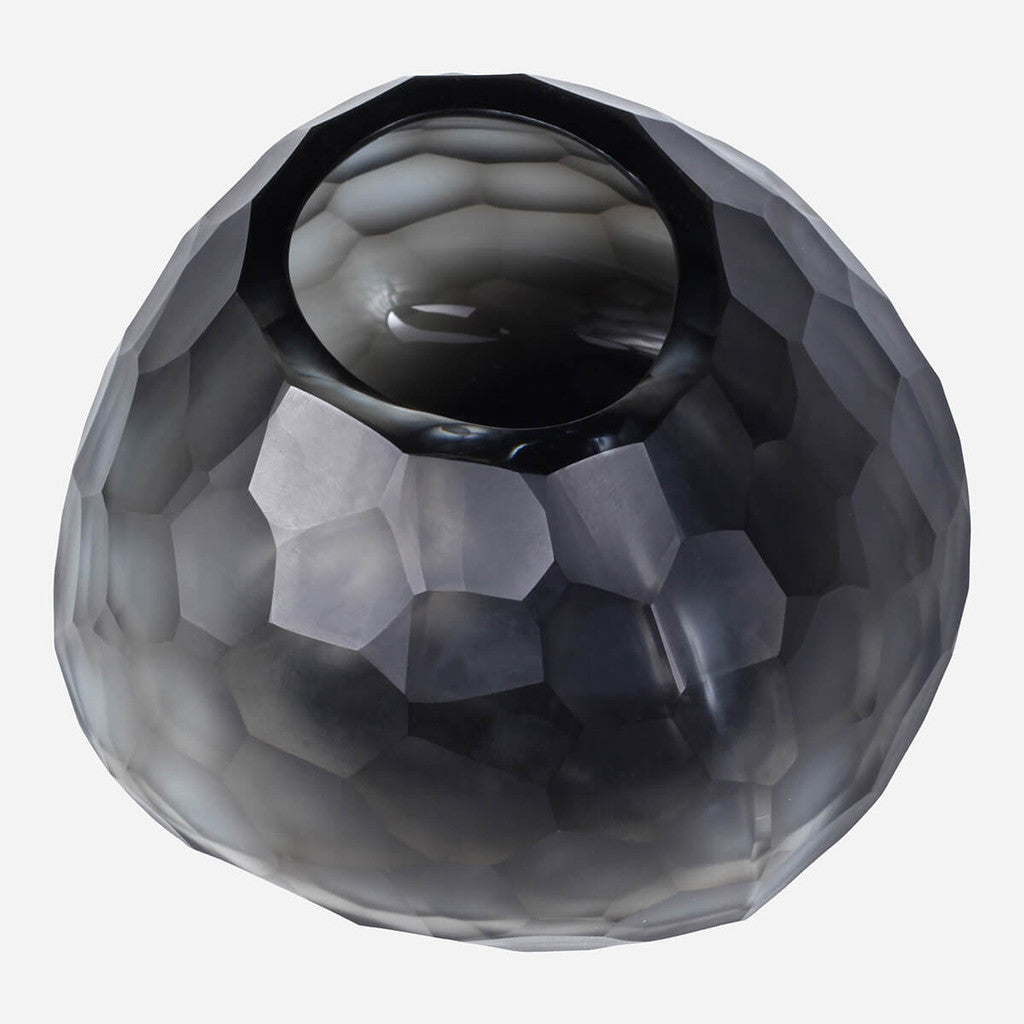 Somme Small Indigo Glass Vase