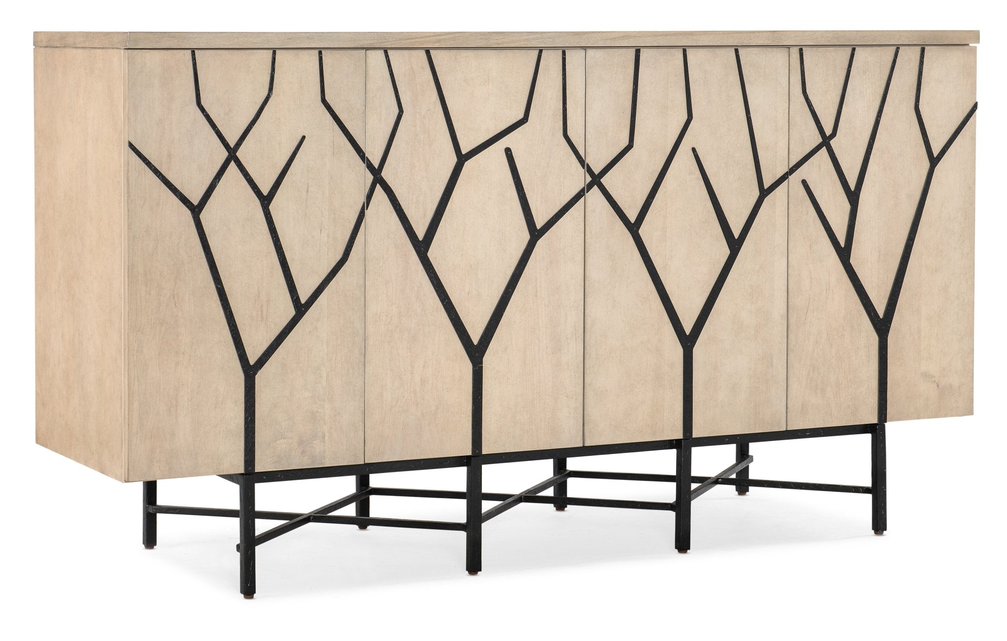Melange Branched Four Door Entertainment Credenza - Central Designs