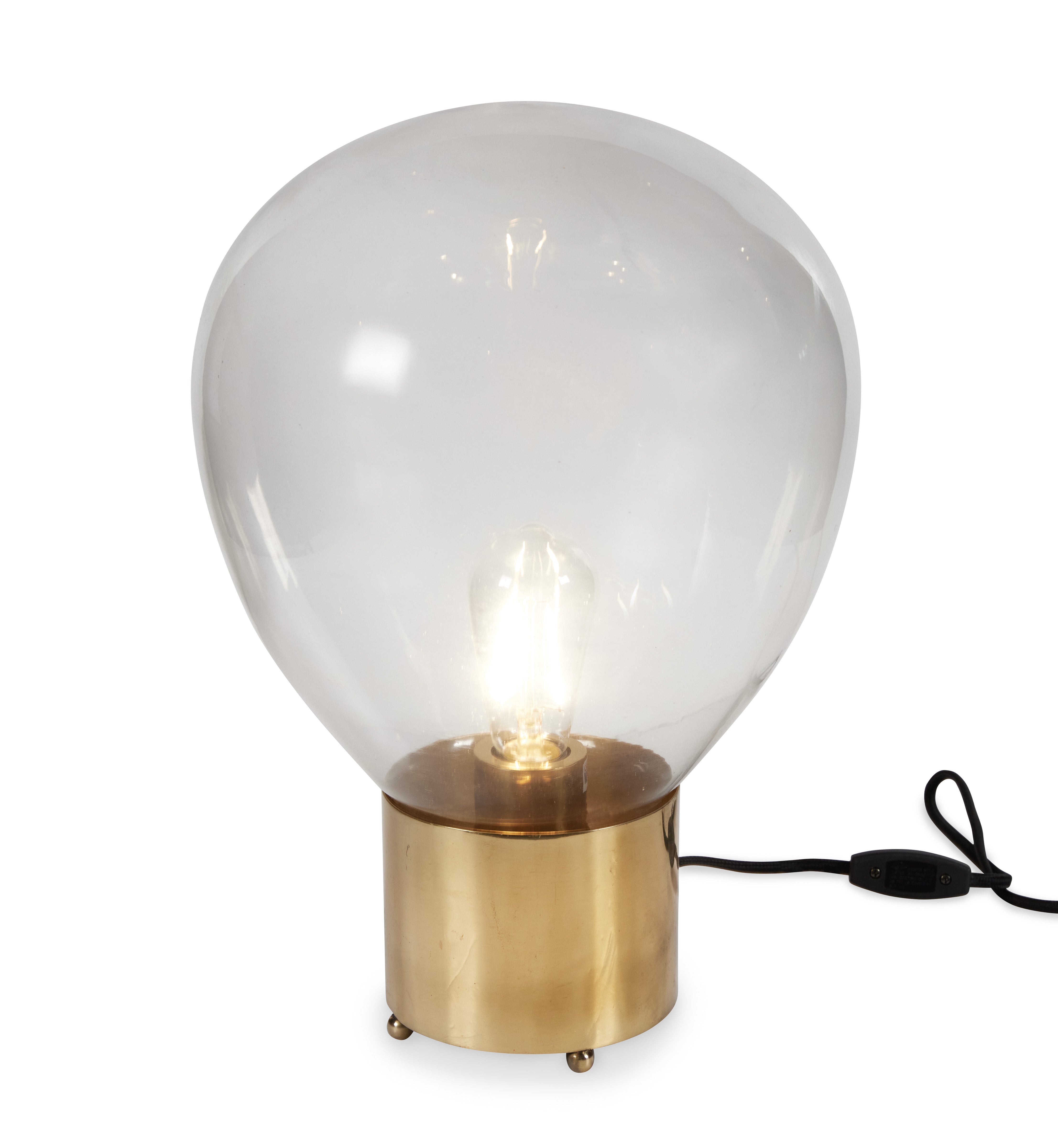 Industrial Gold Light Bulb Lamp - Large