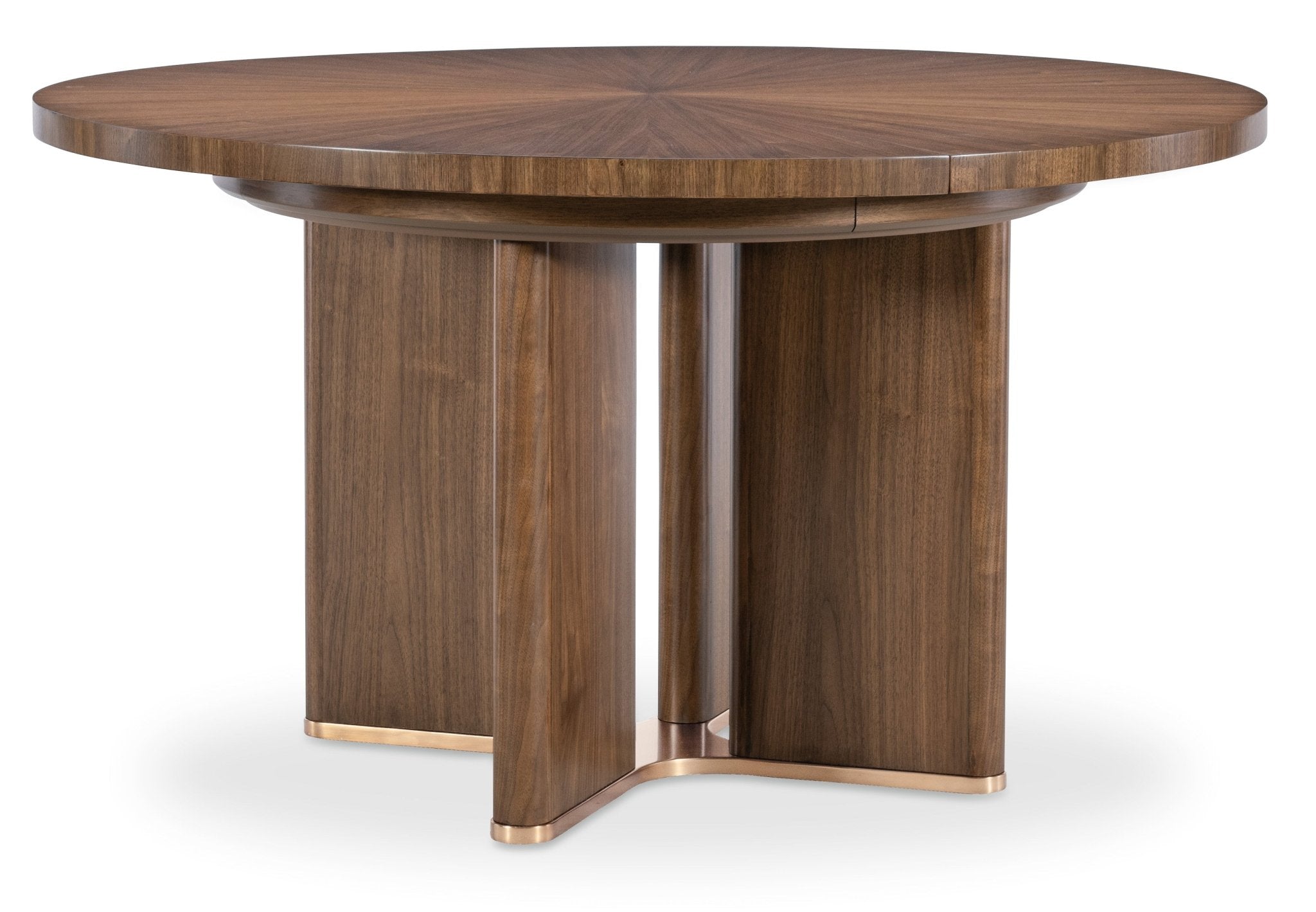 Eleana Round Dining Table with One 20 - inch Leaf - Central Designs