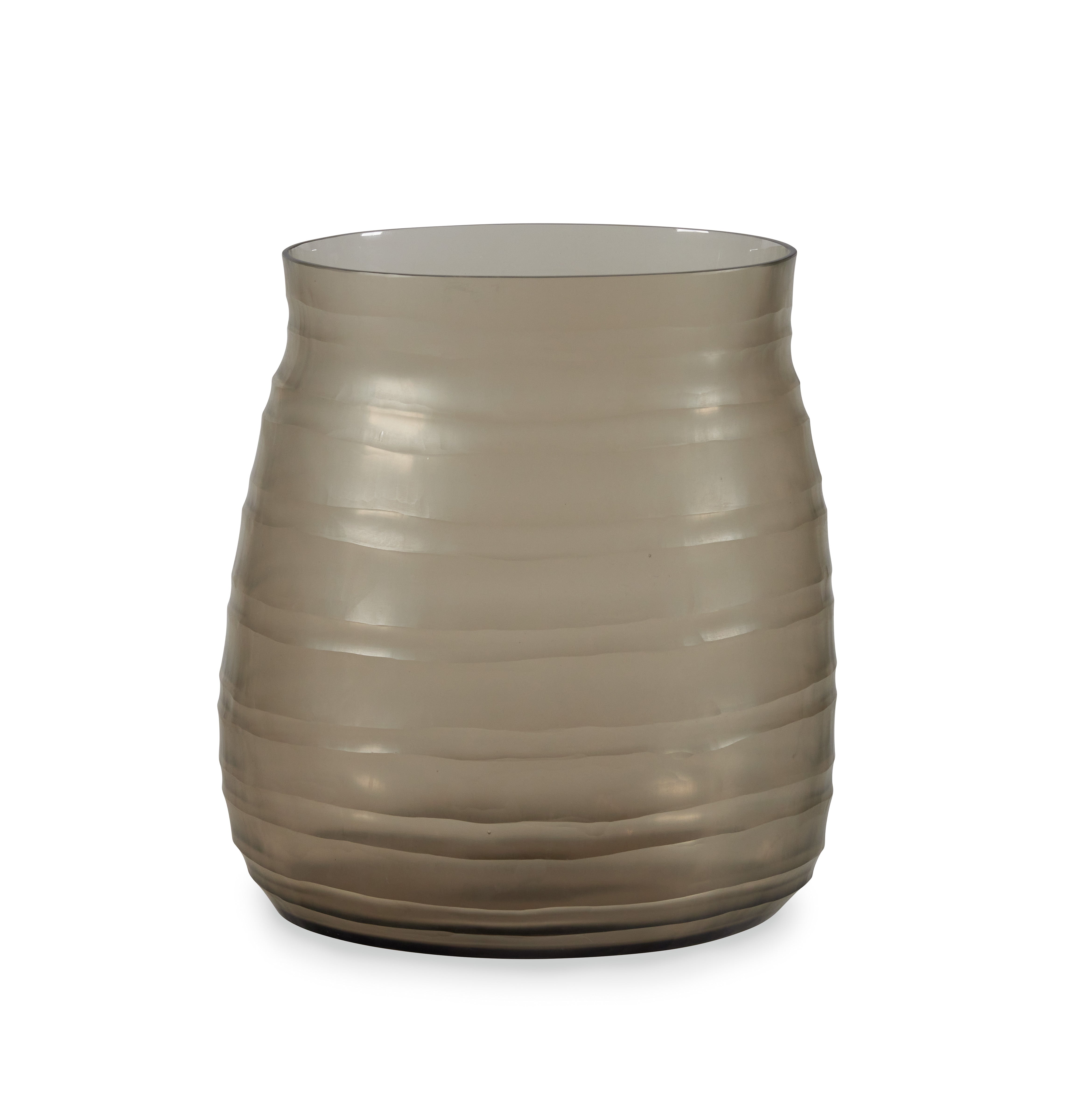 Escaut Smoky Glass Vase - Medium