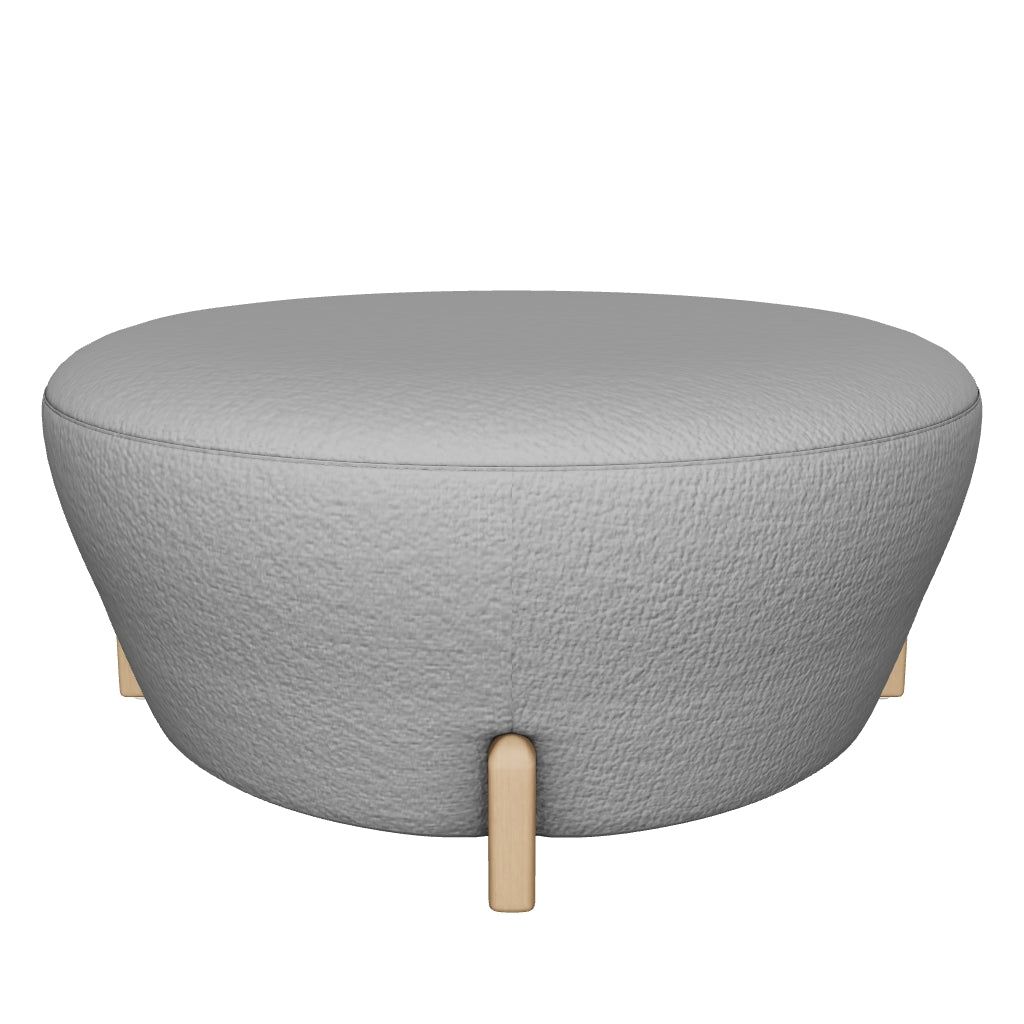 Cyan Ottoman - Natural