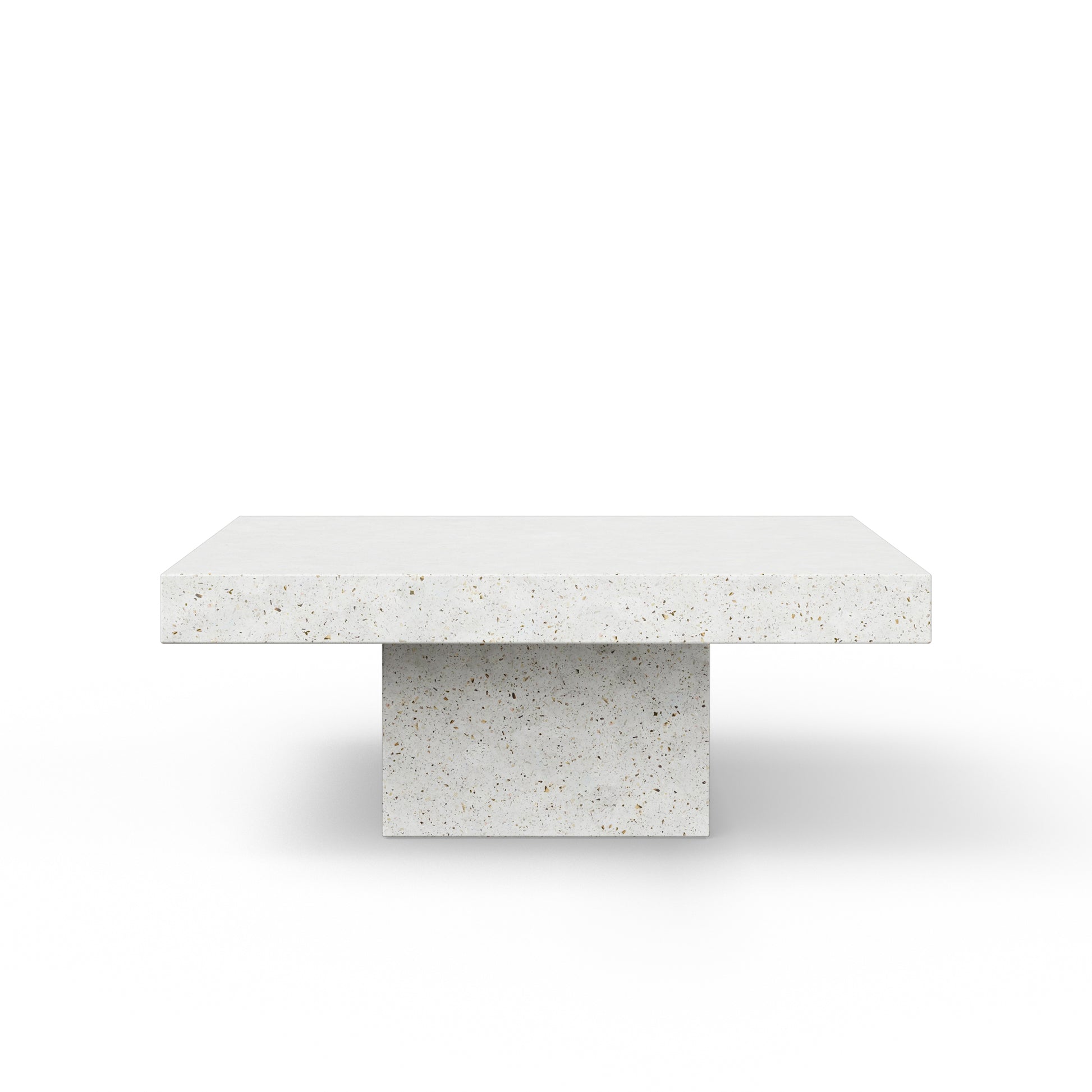 Mixx - Una Square Coffee Table - Ivory Terrazzo - Central Designs