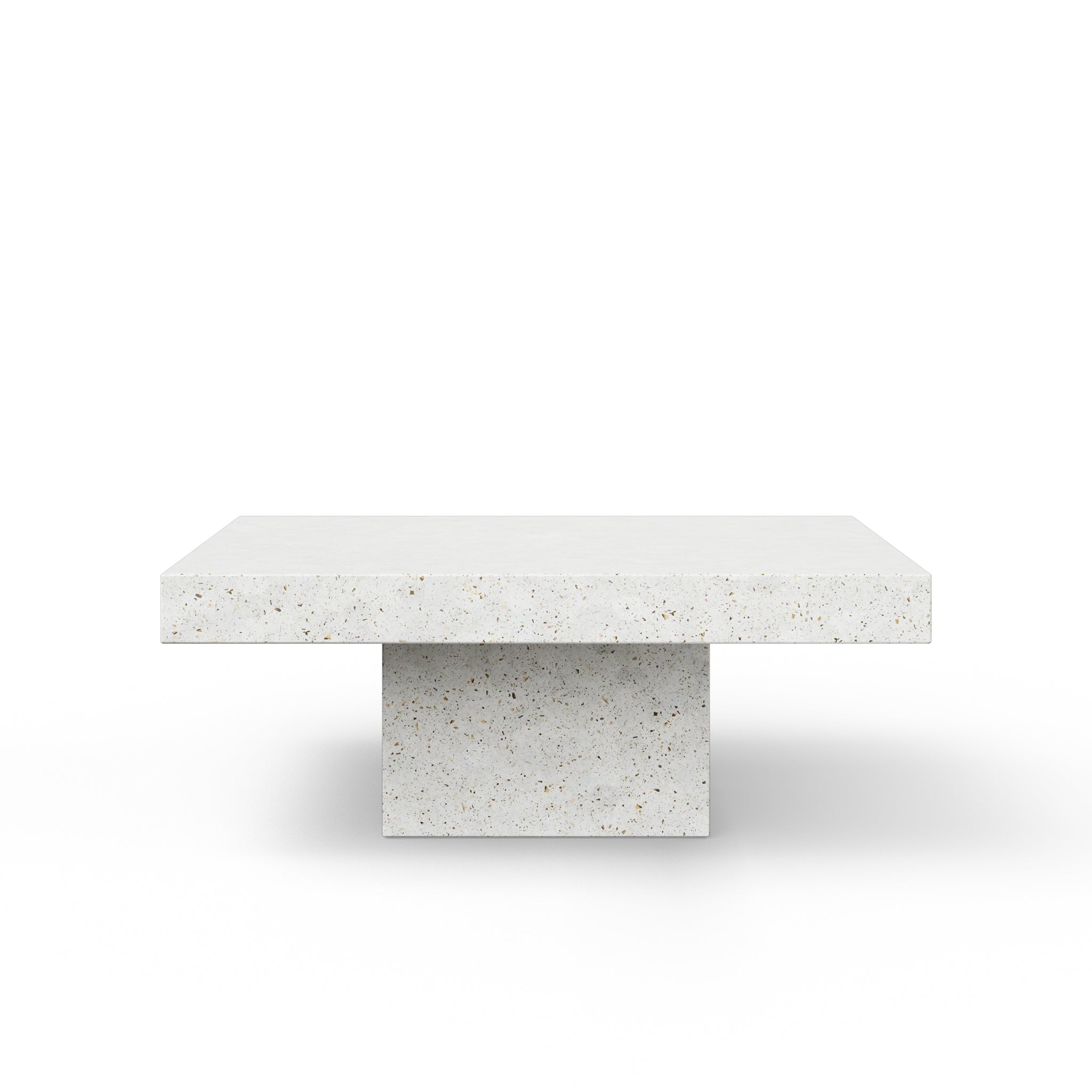 Mixx - Una Square Coffee Table - Ivory Terrazzo - Central Designs