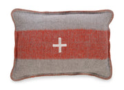 Swiss Army Pillow Cover 14x20 Grey/Orange
