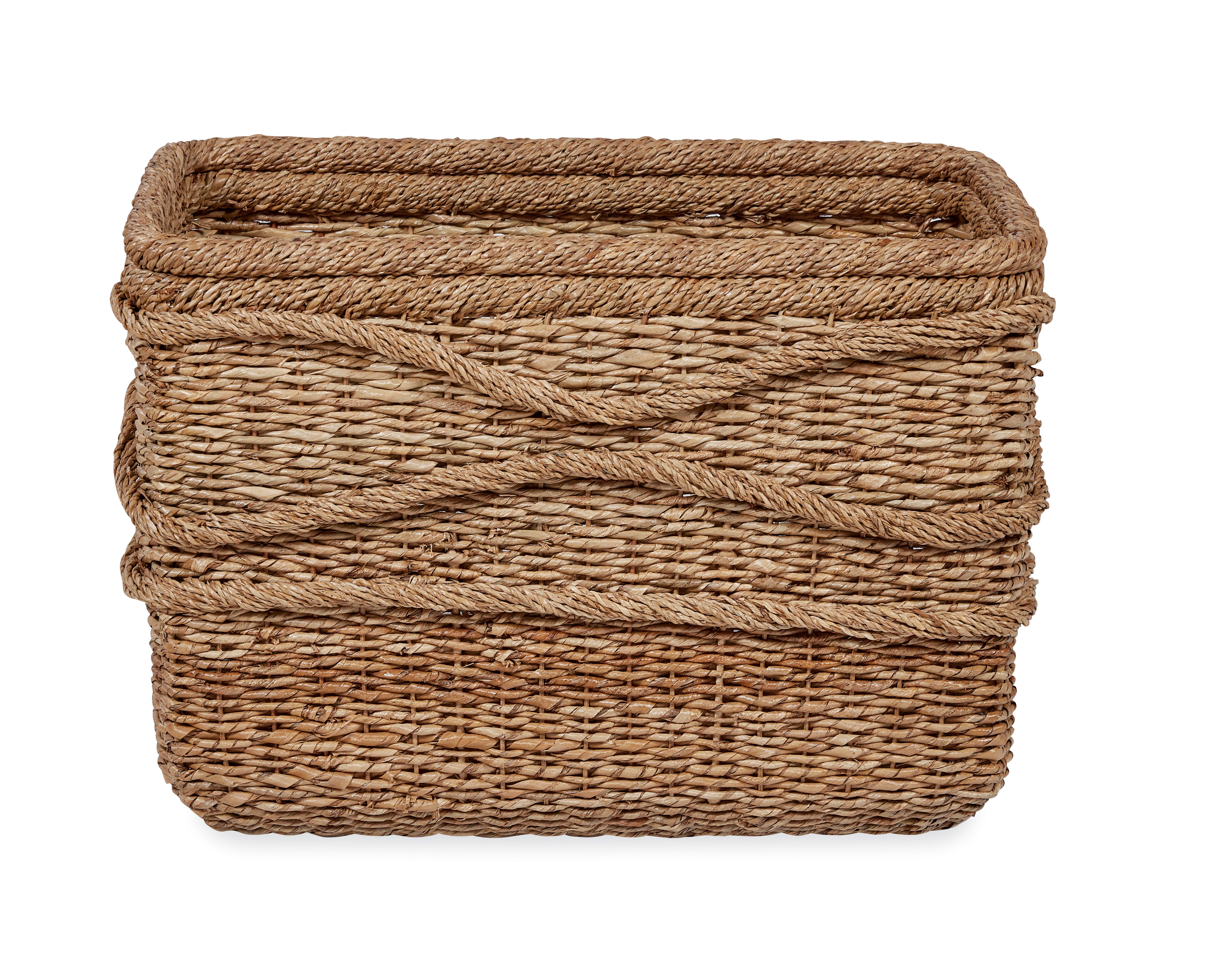 Wave Seagrass Rectangle Basket