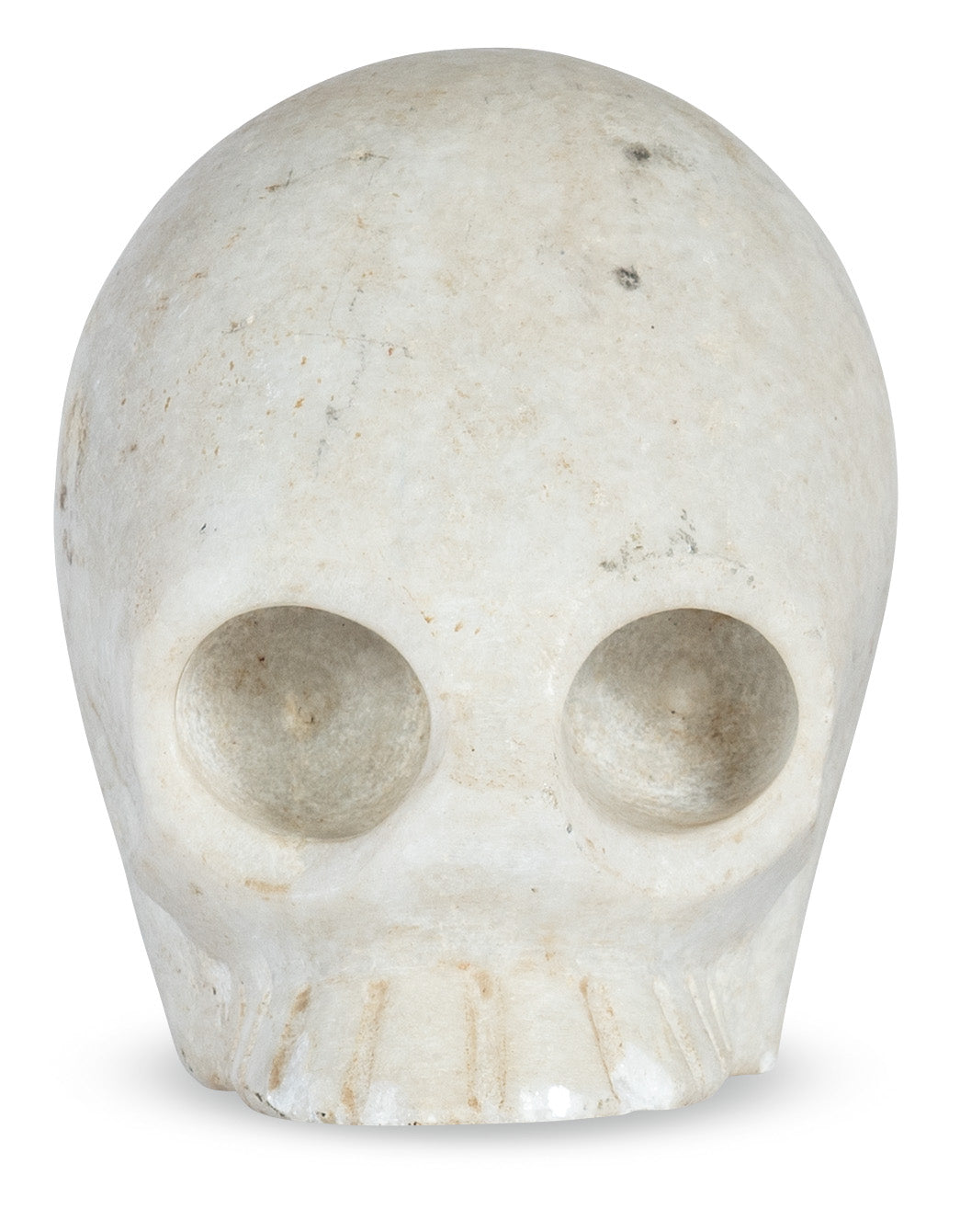 Día de los Muertos White Marble Skull
